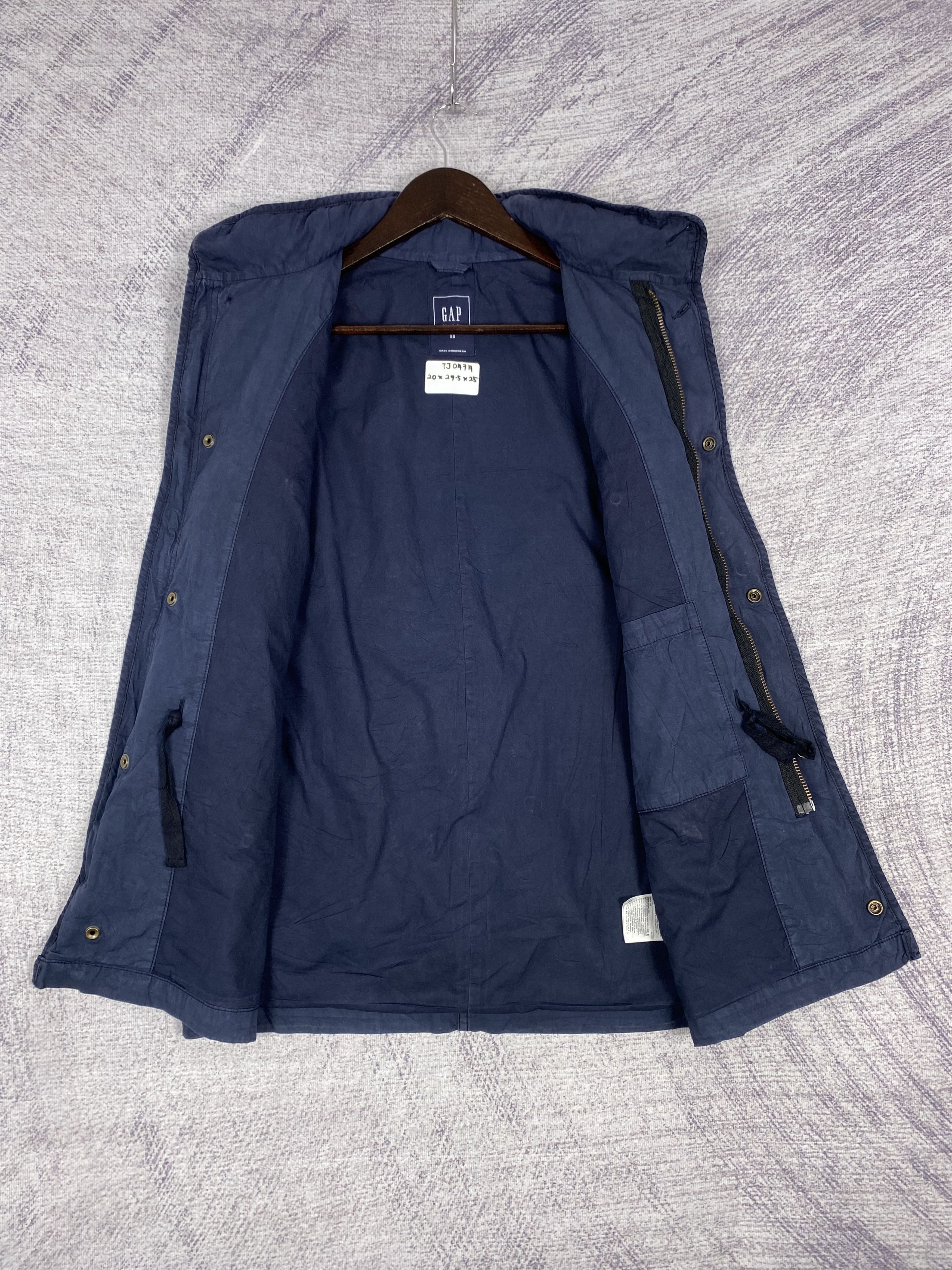 Gap Vintage Gap Multi Pocket Zip Up Plain Canvas Jacket Size US XS / EU 42 / 0 - 6 Thumbnail