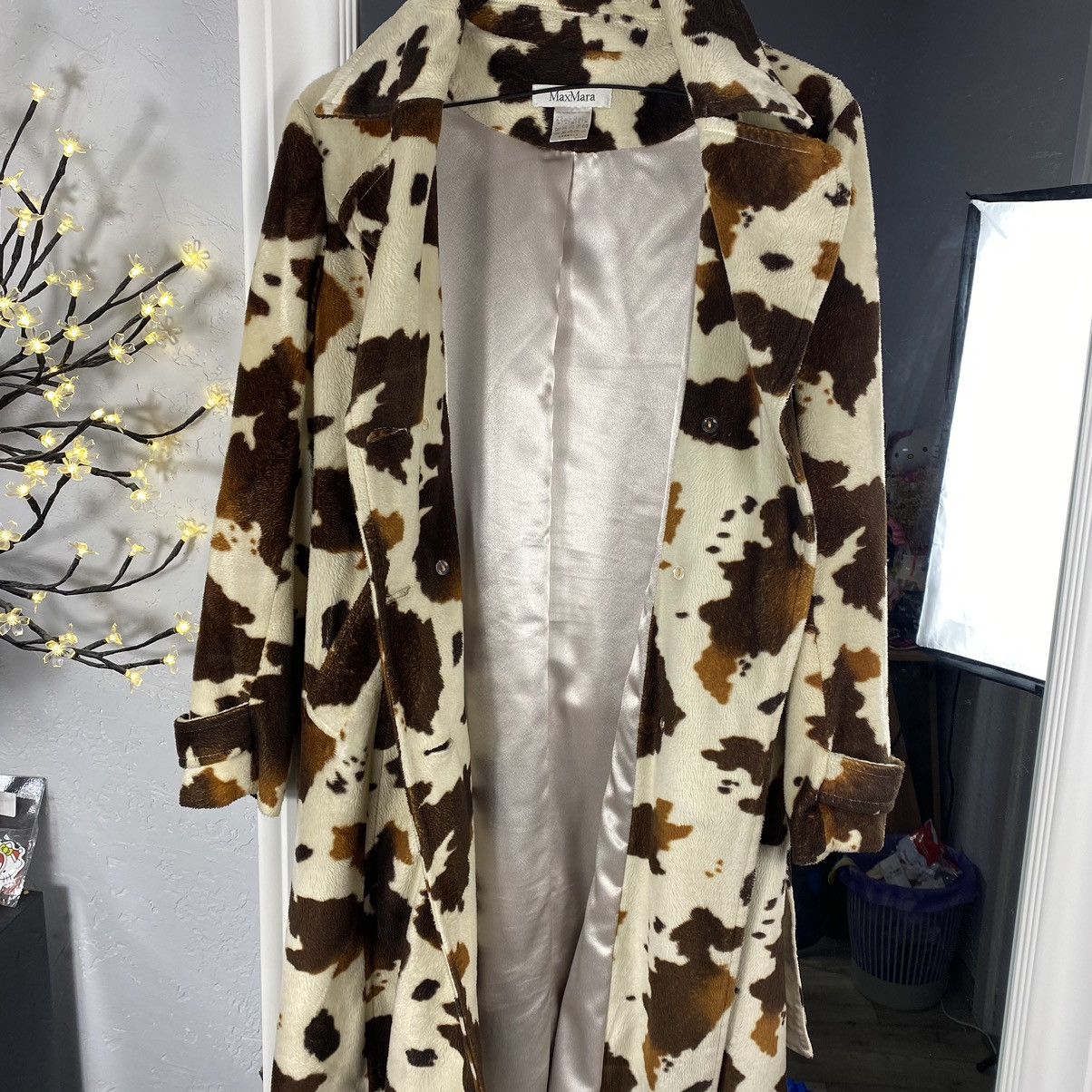 Max Mara RARE MAX MARA COW COLOUR WAY WOOL COAT Size S / US 4 / IT 40 - 9 Thumbnail