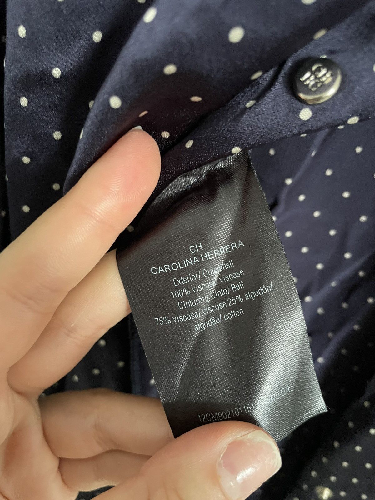 Carolina Herrera Carolina Herrera 2012 polka dot dress viscose L Size L / US 10 / IT 46 - 4 Thumbnail