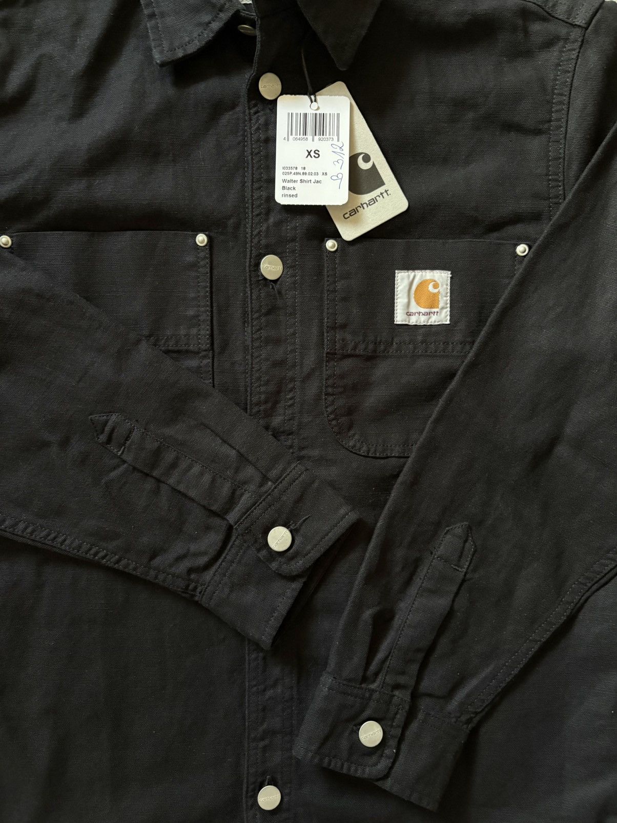 Carhartt Wip Carhartt WIP Walter Shirt Jacket – Black Rinsed / Size XS Size US XS / EU 42 / 0 - 2 Thumbnail