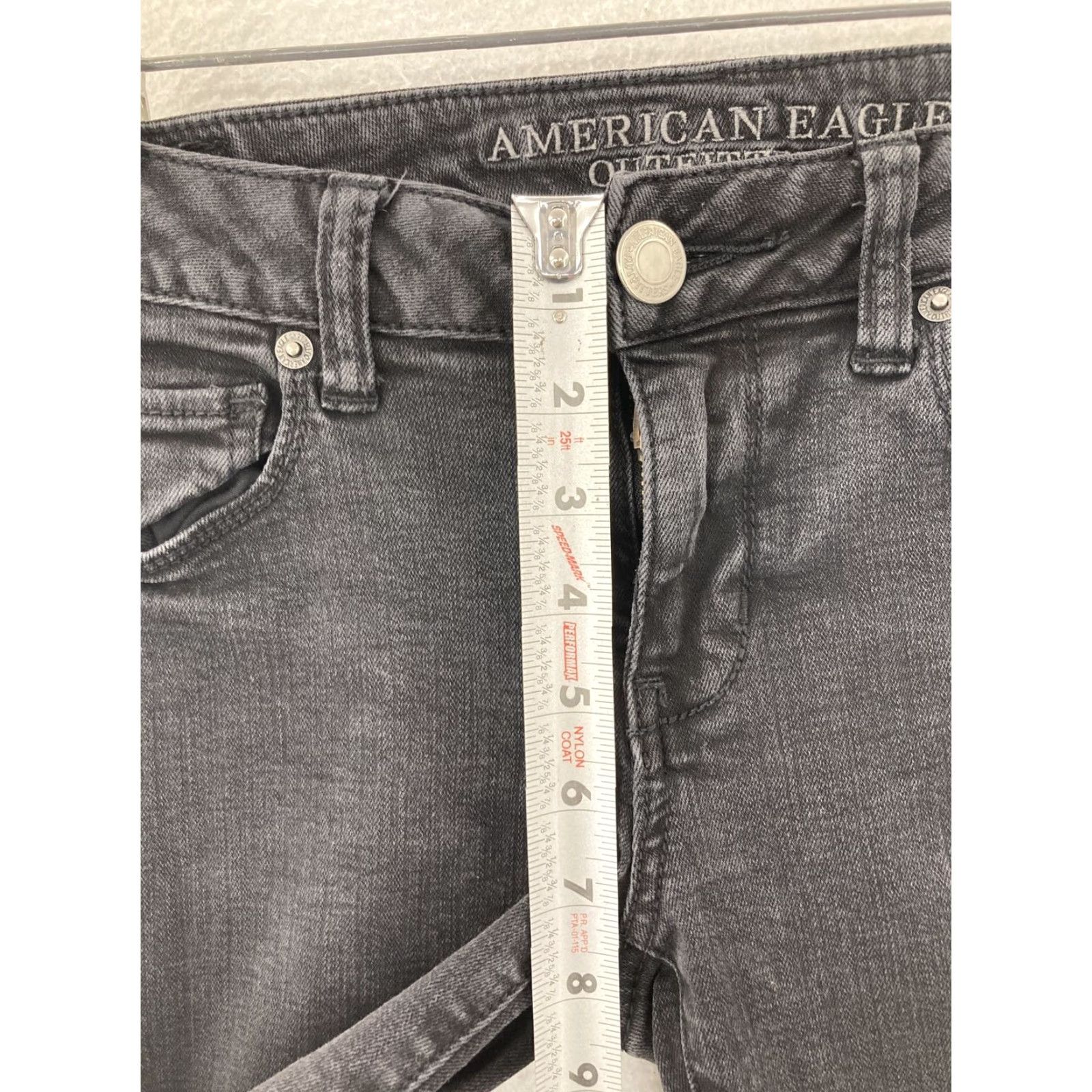 American Eagle Outfitters American Eagle Jeans Women's Size 4 Black Skinny Size 26" / US 2 / IT 38 - 4 Thumbnail