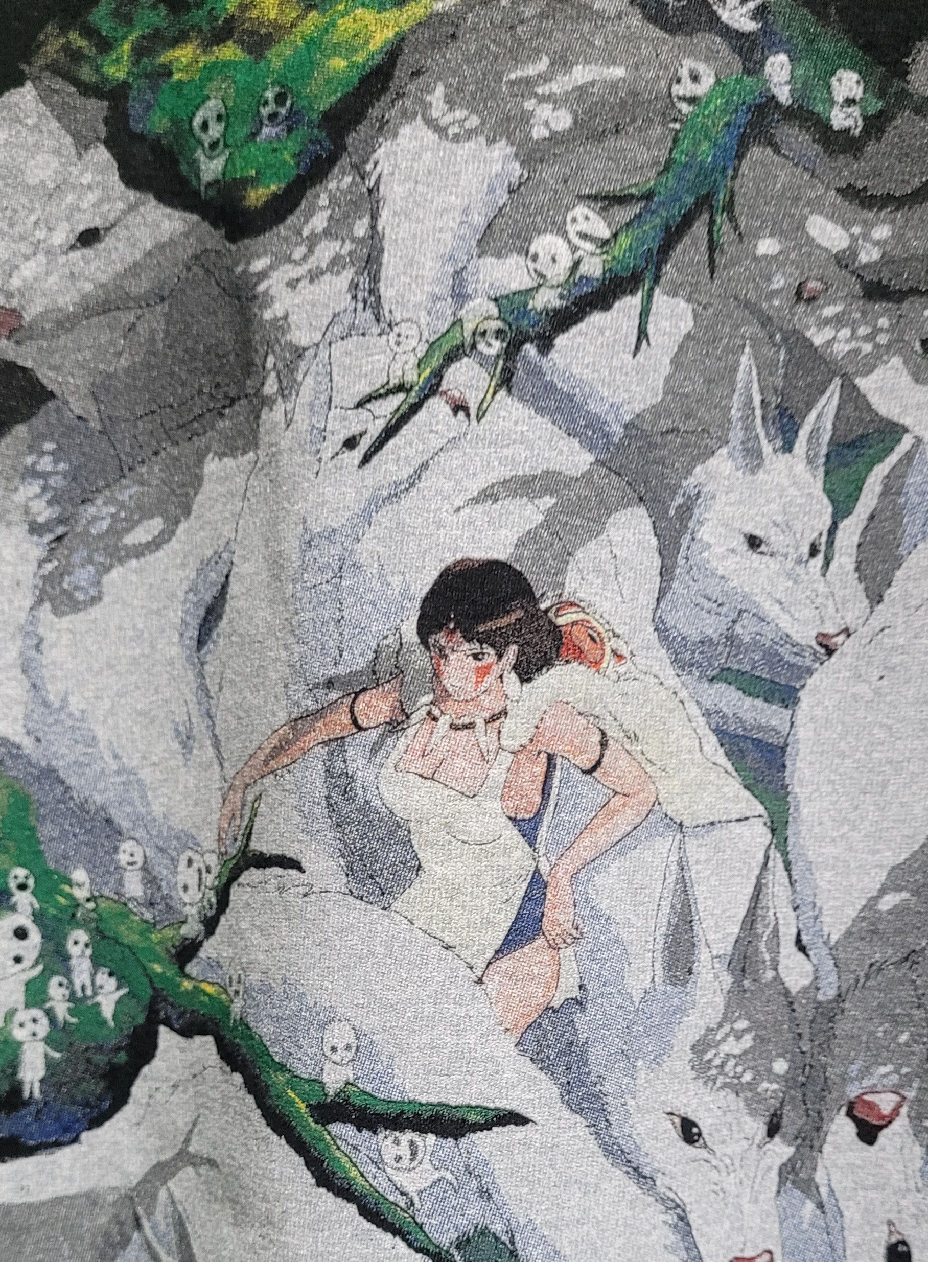 Anime × Japanese Brand Rare Anime Princess Mononoke Blank Tee Ai Style Vintage Size US L / EU 52-54 / 3 - 3 Thumbnail