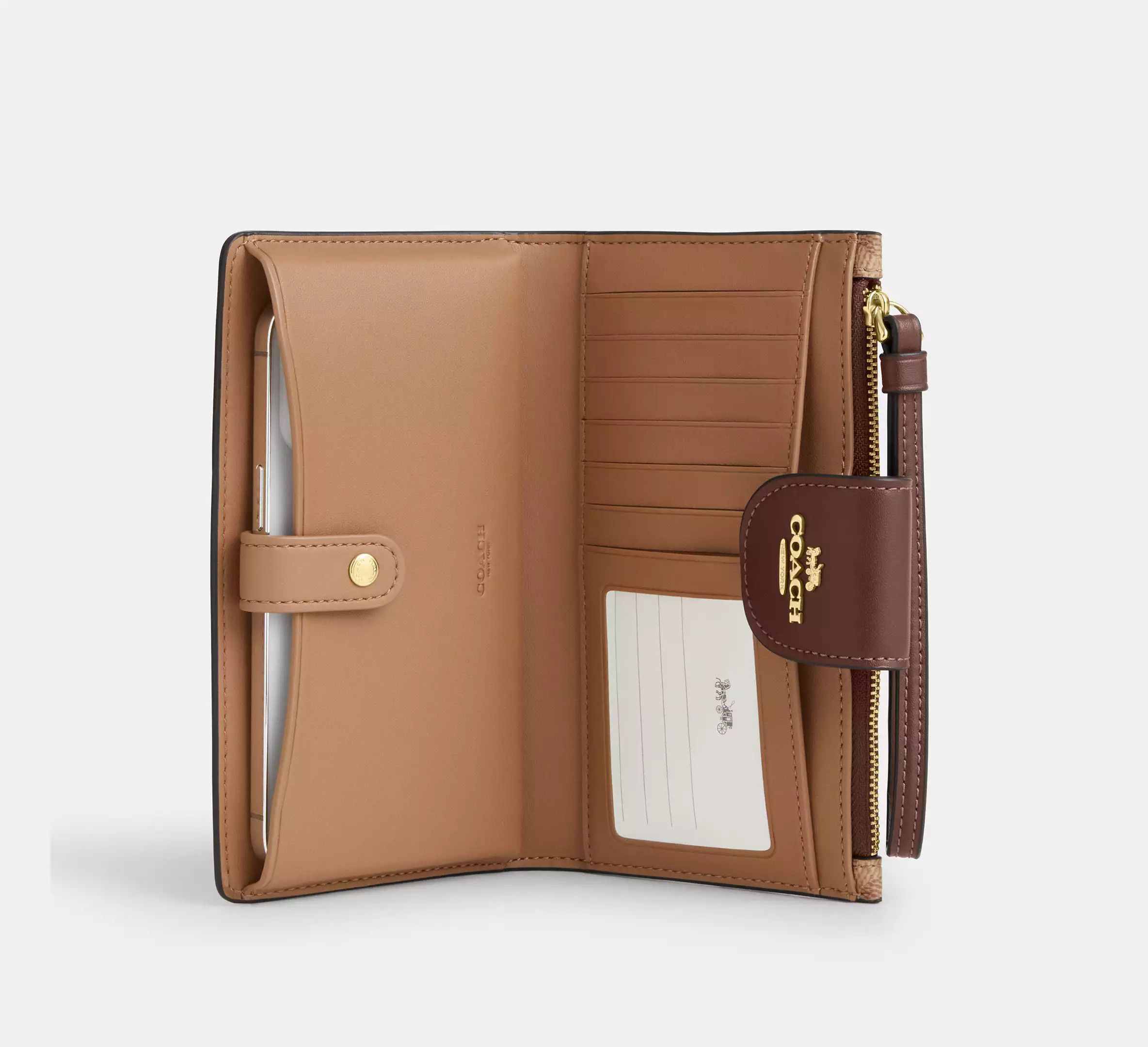 Coach Phone Wallet In Signature Canvas CW780 Size ONE SIZE - 7 Thumbnail