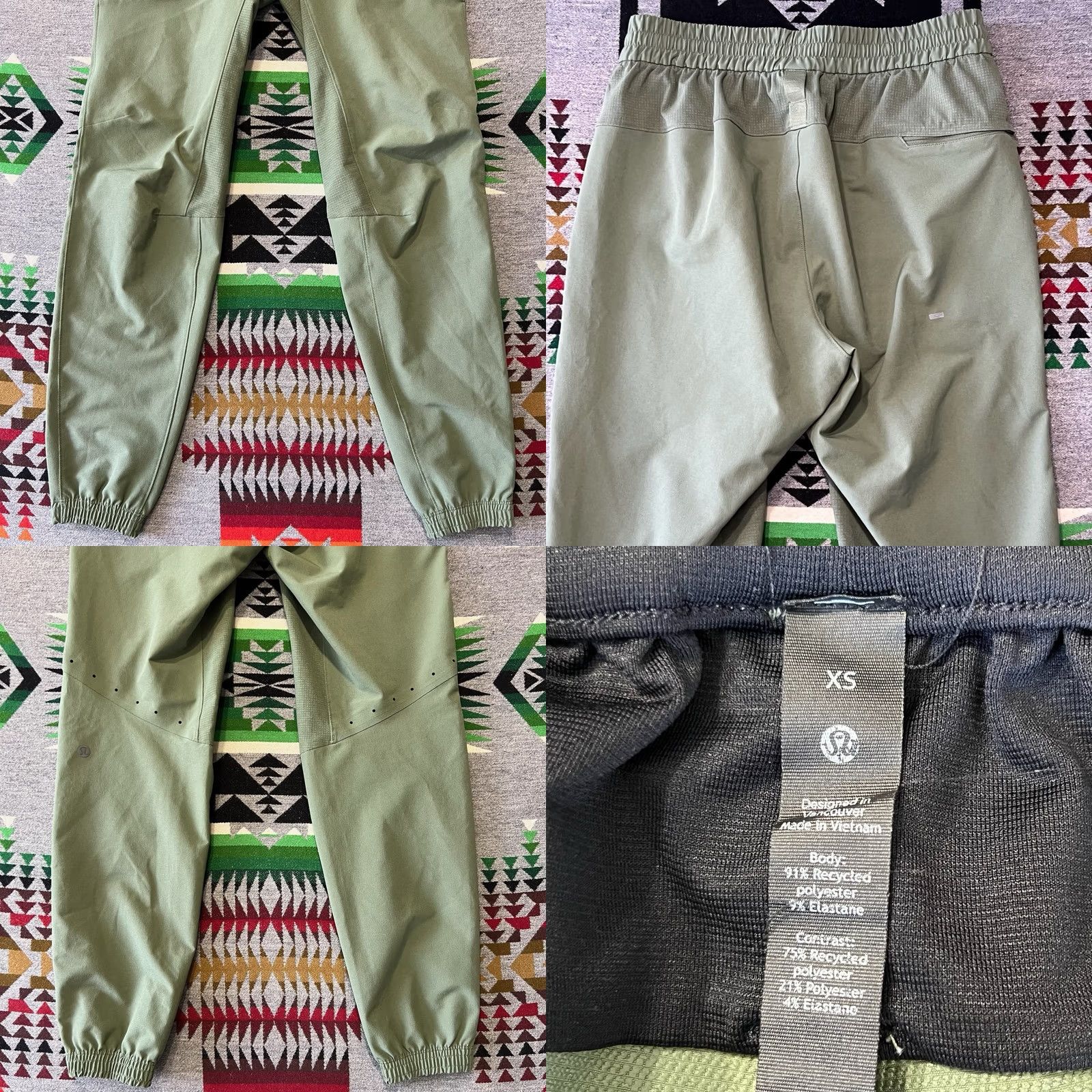 Lululemon Lululemon License To Train Jogger Mens XS Green Performance Pants C5 Size US 27 - 8 Thumbnail