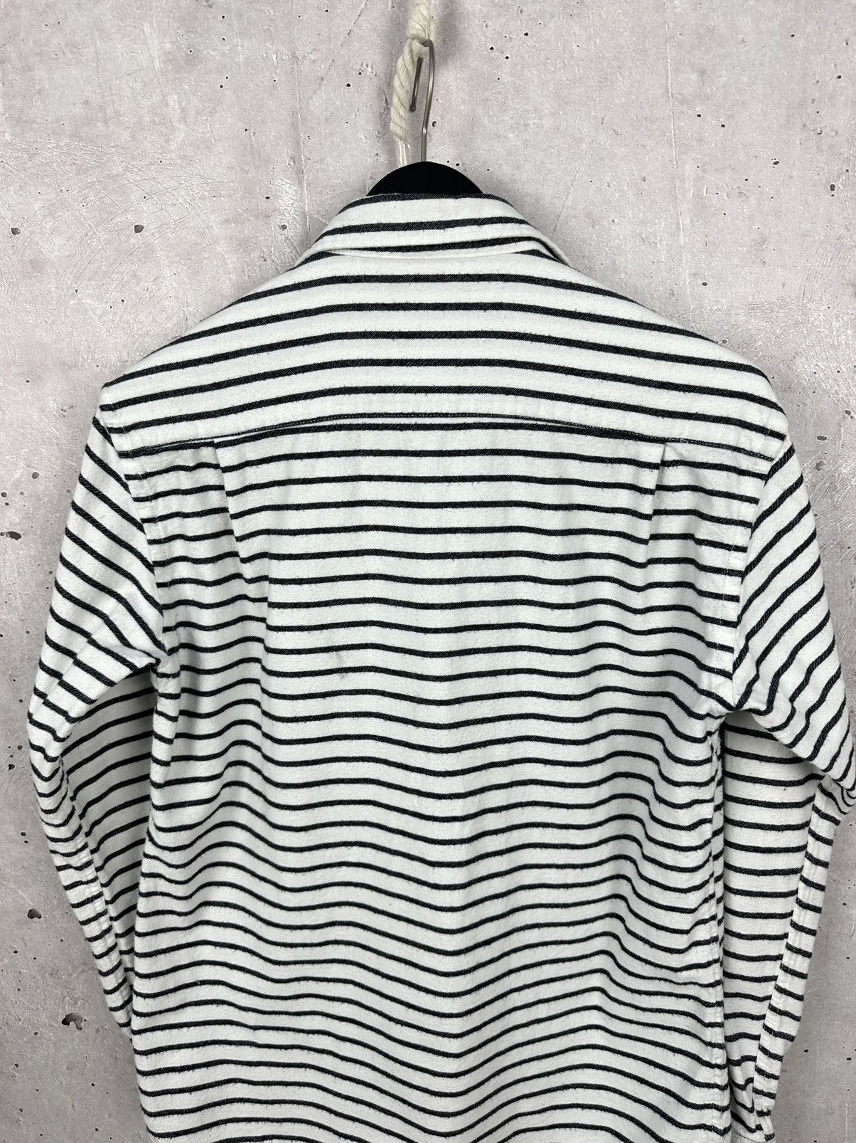 Global Work × Japanese Brand × Vintage Global Work Flannel Stripped Men's Long Sleeve Shirt Size US M / EU 48-50 / 2 - 8 Thumbnail