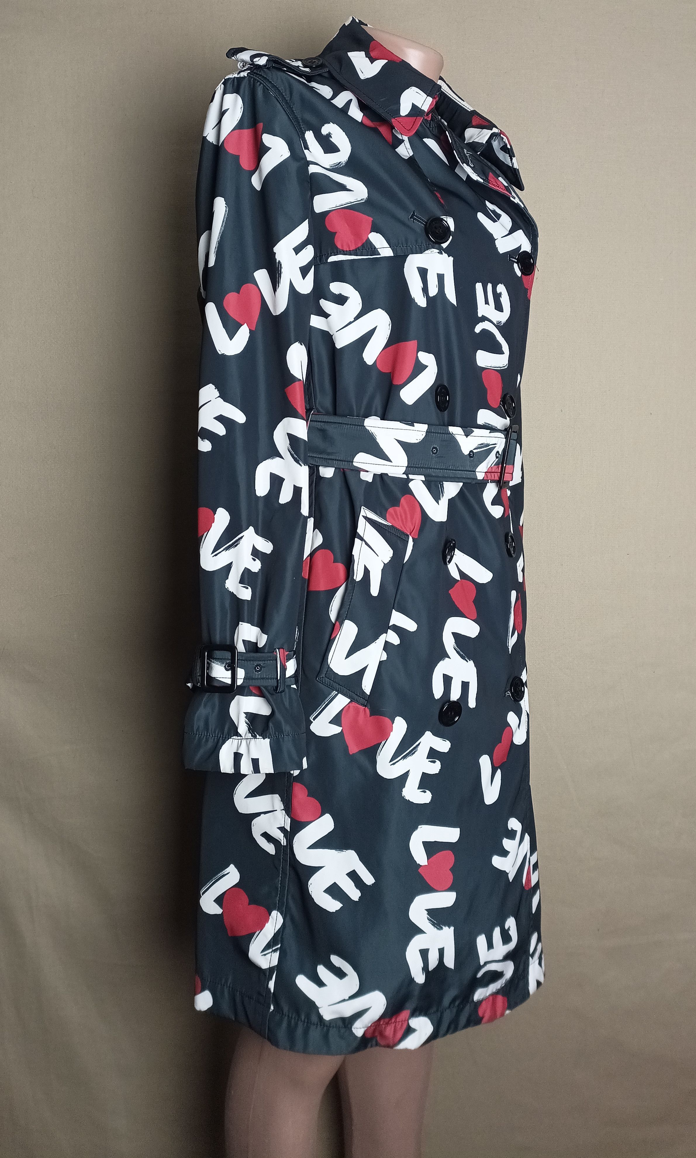 Love Moschino × Moschino Love Moschino Women Trench Coat Love Logo Size IT42 US6 Size M / US 6-8 / IT 42-44 - 4 Thumbnail