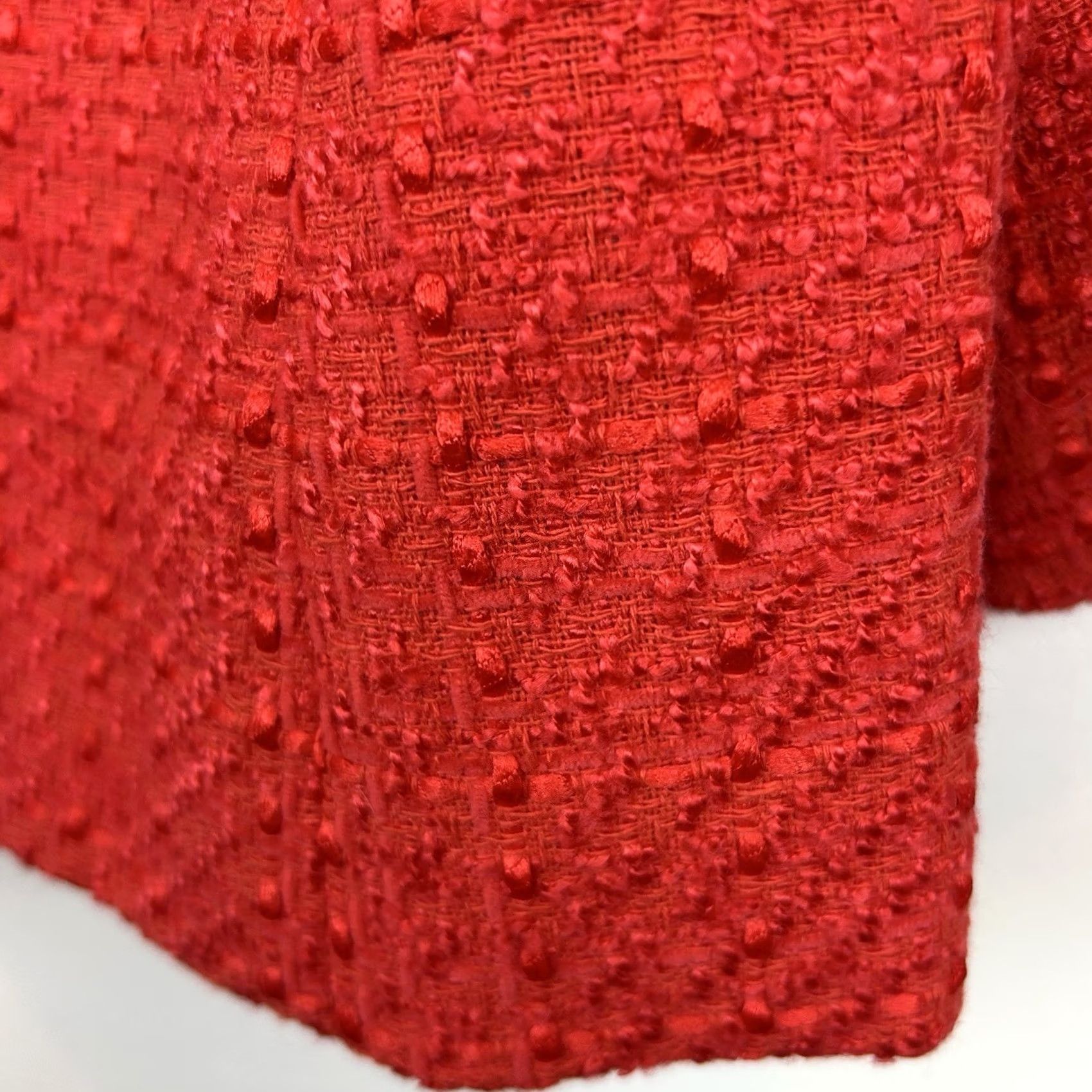 Ann Taylor Ann Taylor Loft Blazer Women 4 Salmon Tweed Preppy Old Money Corpcore Casual Business Button Long Sleeve Collared Lined Pockets Red Elegant Office Size S / US 4 / IT 40 - 4 Thumbnail