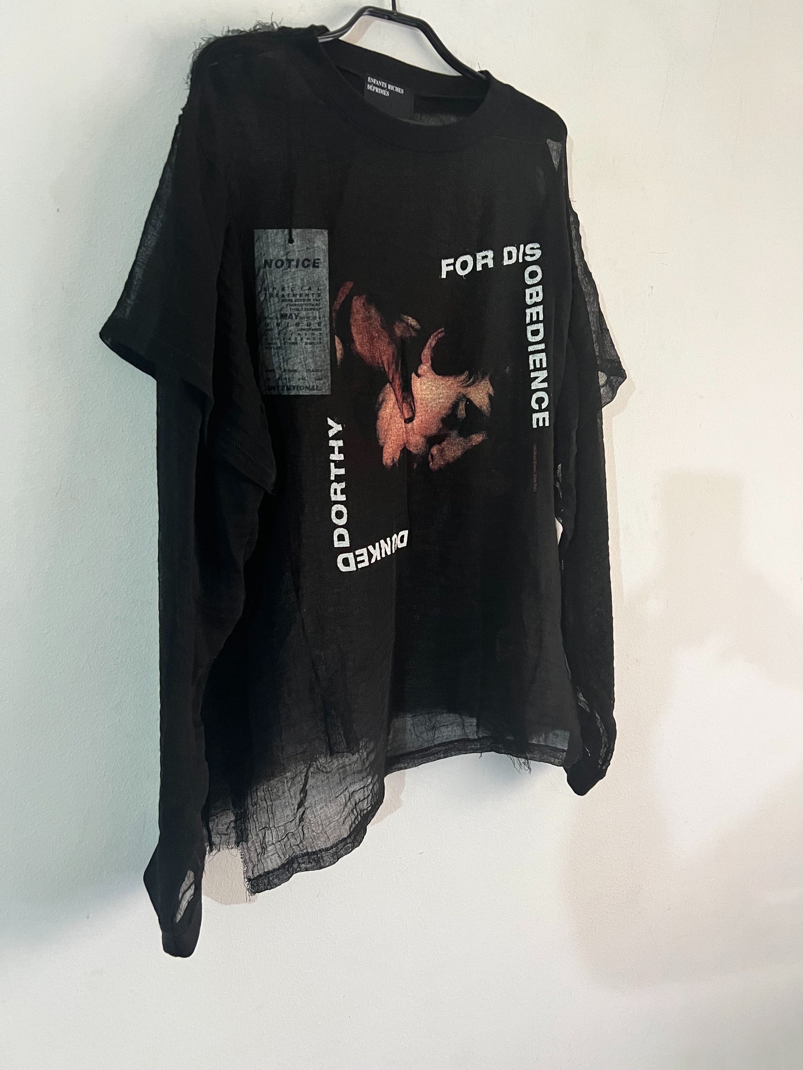 Enfants Riches Deprimes BNWt Runway23 Dorothy Dunked Double Layer Ls T-Shirt Size US XL / EU 56 / 4 - 3 Thumbnail