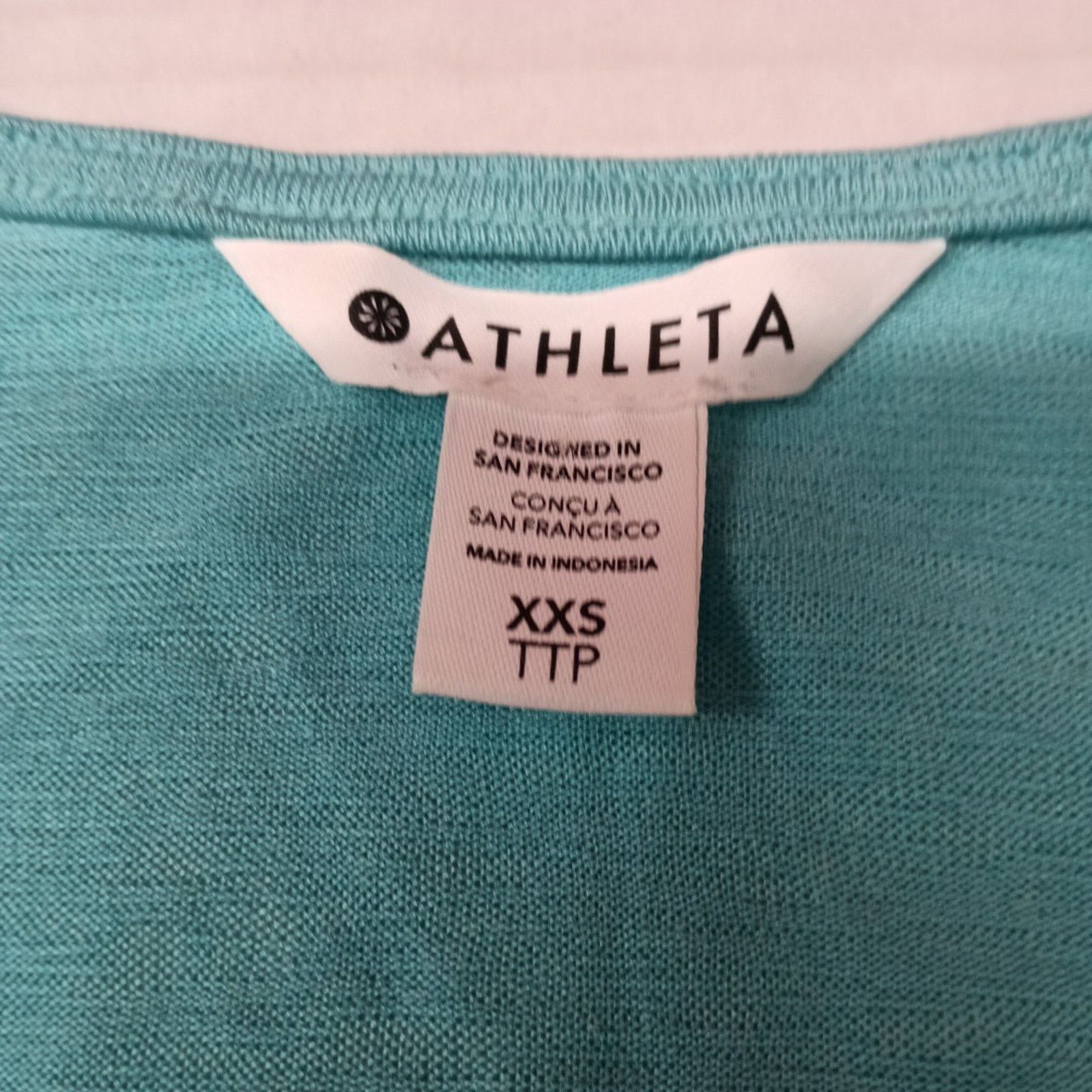 Athleta Athleta Women's Breezy Wrap Tank Size XXS Turquoise Blue Size XXS / US 00 / IT 34 - 3 Thumbnail