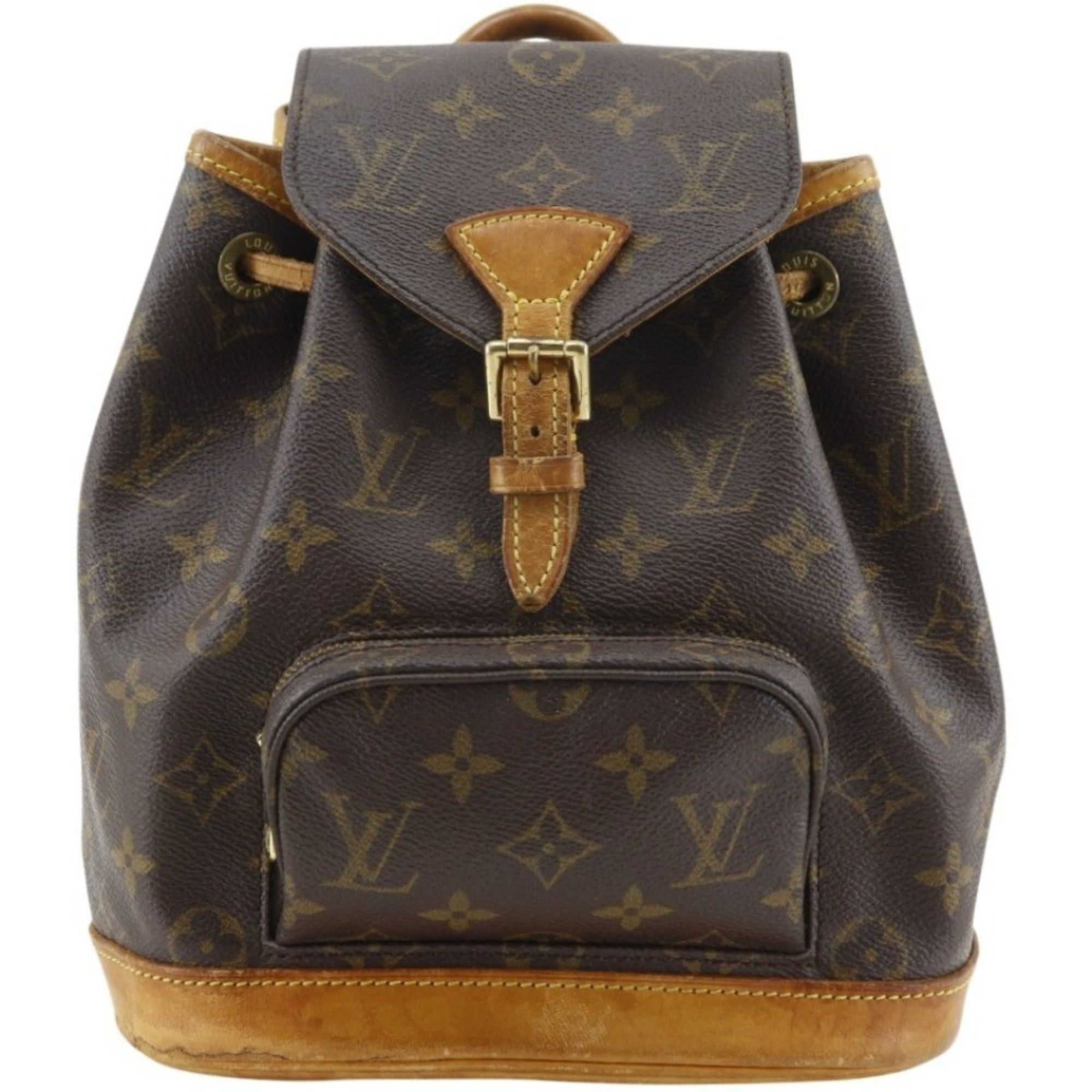 Louis Vuitton Louis Vuitton Mini Montsouris Backpack/Daypack M51137 Canvas Brown SP1926 Belt Buckle Unisex Size ONE SIZE - 1 Thumbnail