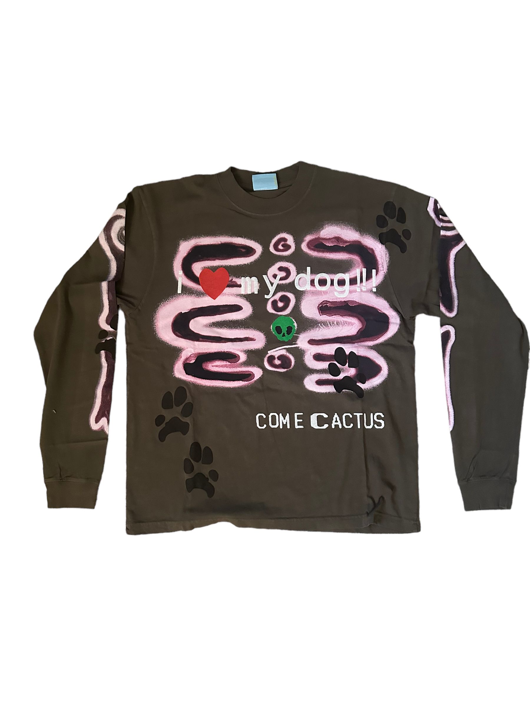 image of Cactus Plant Flea Market x Come Tees Cpfm Complexcon L/s T-Shirt Wood in Brown, Men's (Size Medium)