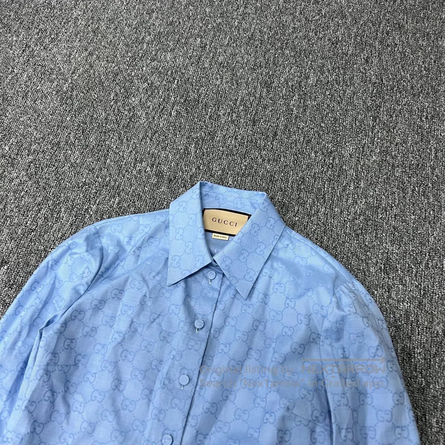 Gucci Guicci Full-print double-G short-sleeved shirt| Size S / US 4 / IT 40 - 3 Thumbnail