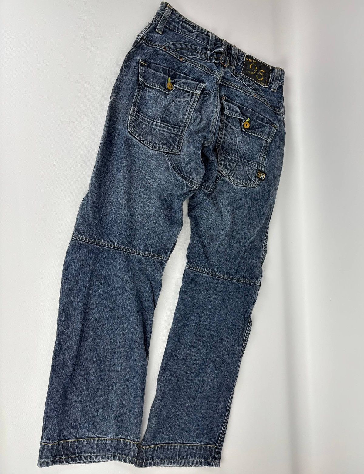 G-Star G Star Elwood 96 Denim Buckle Back Jeans Size 33 Size US 33 - 6 Thumbnail