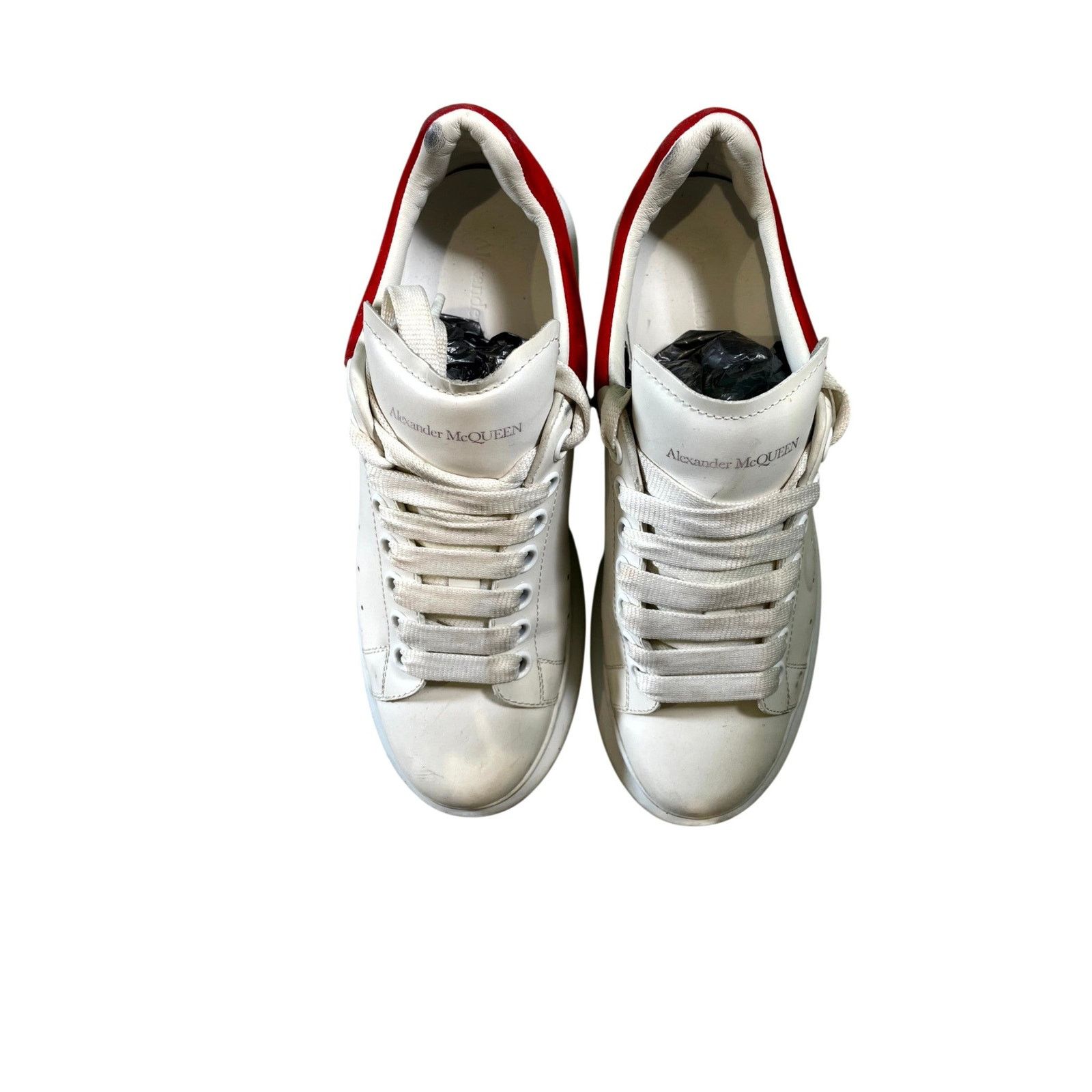 Alexander McQueen Alexander Mcqueen White & Lust Red Sneakers Size US 5 / EU 37 - 5 Thumbnail