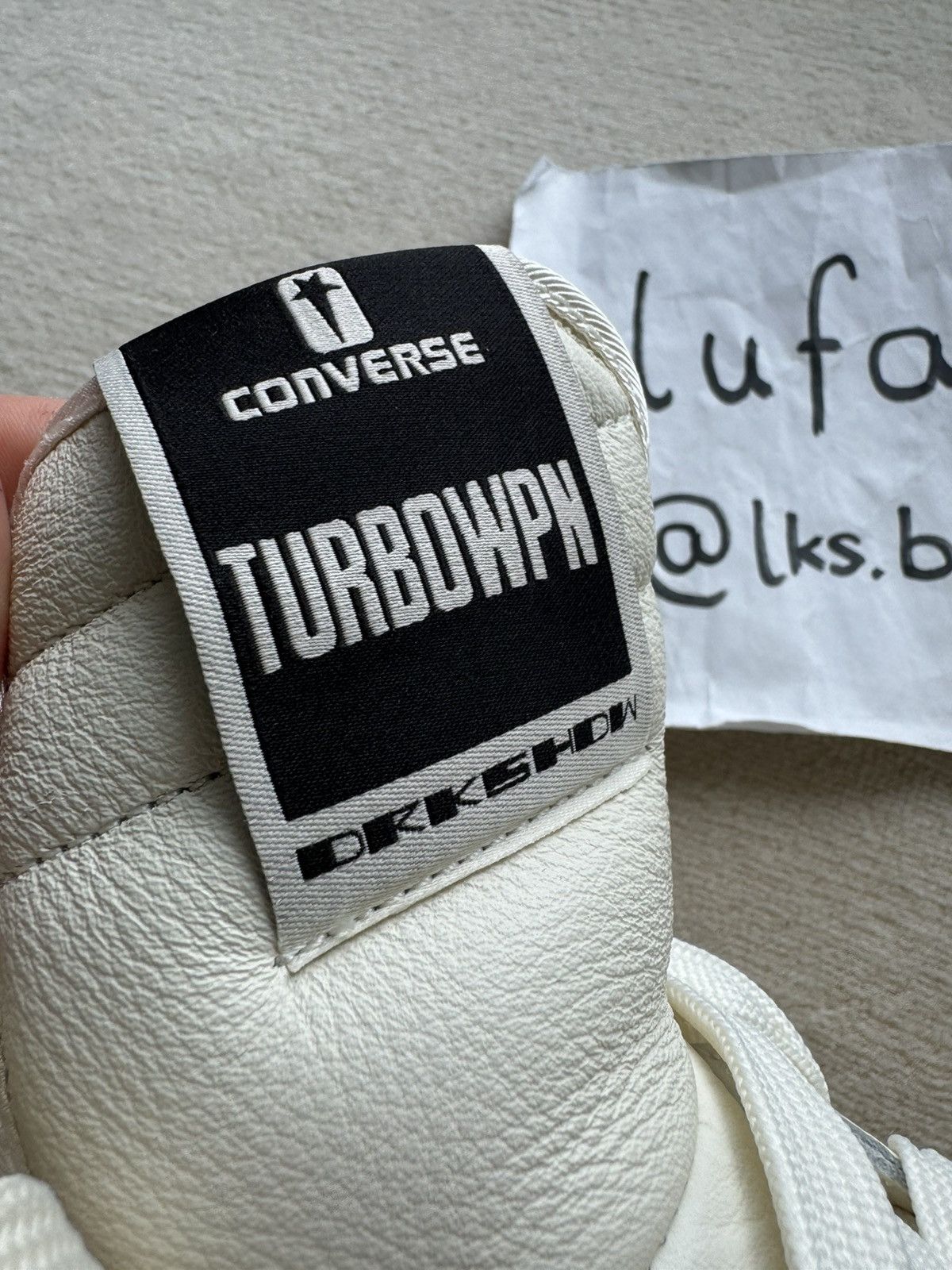 Converse × Rick Owens Drkshdw NEW | TURBOWPN DRKSHDW X CONVERSE WOMENS WHITE/MILK Size US 7 / IT 37 - 8 Thumbnail
