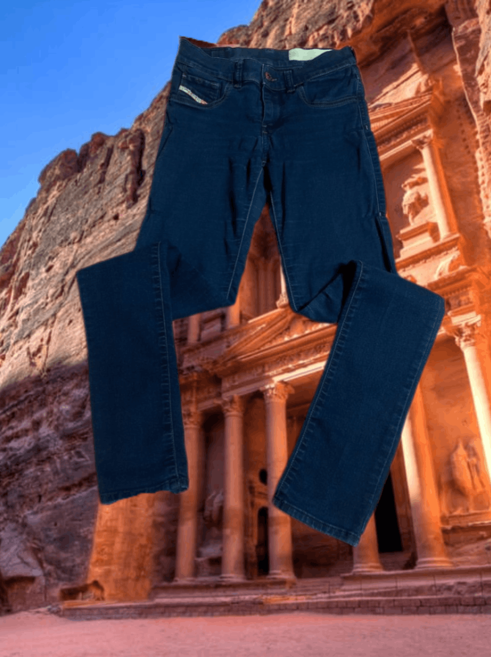 Diesel × Vintage Vintage Diesel Rare Distressed Faded Denim Jeans Y2K Style Size US 30 / EU 46 - 1 Thumbnail