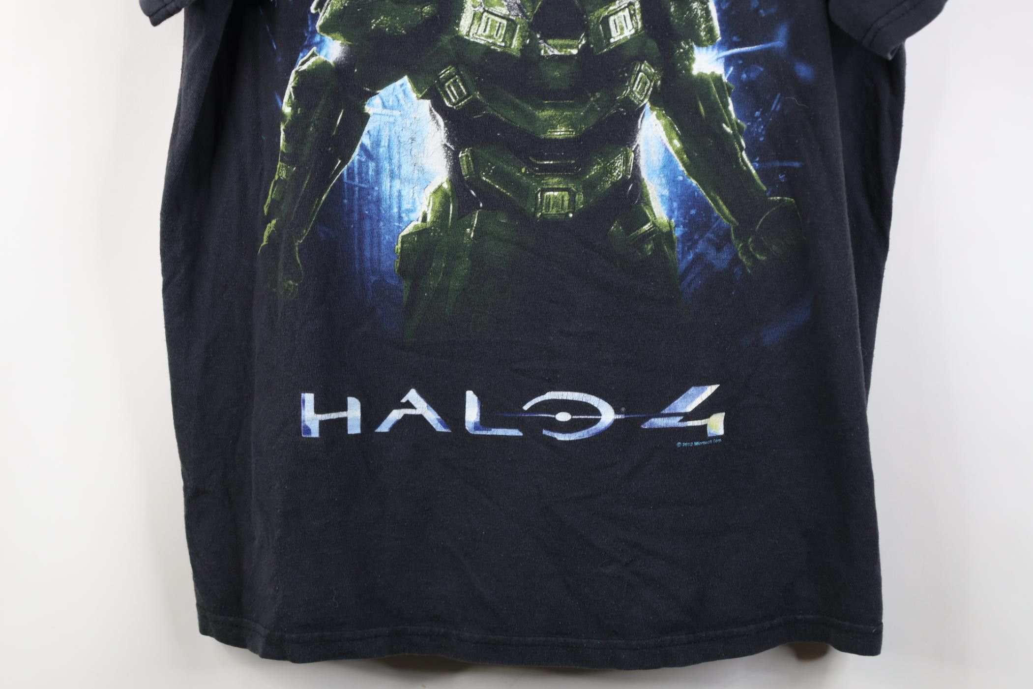 Vintage Vintage Y2K Microsoft Halo 4 Video Game Gamer T-Shirt Black Size US L / EU 52-54 / 3 - 3 Thumbnail
