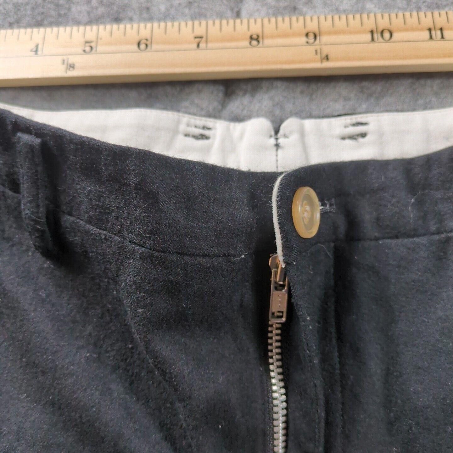 DIGAWEL DIGAWEL Slacks Black with Gray Stripes Size 3 (L) 100% Wool Size US 34 / EU 50 - 6 Thumbnail