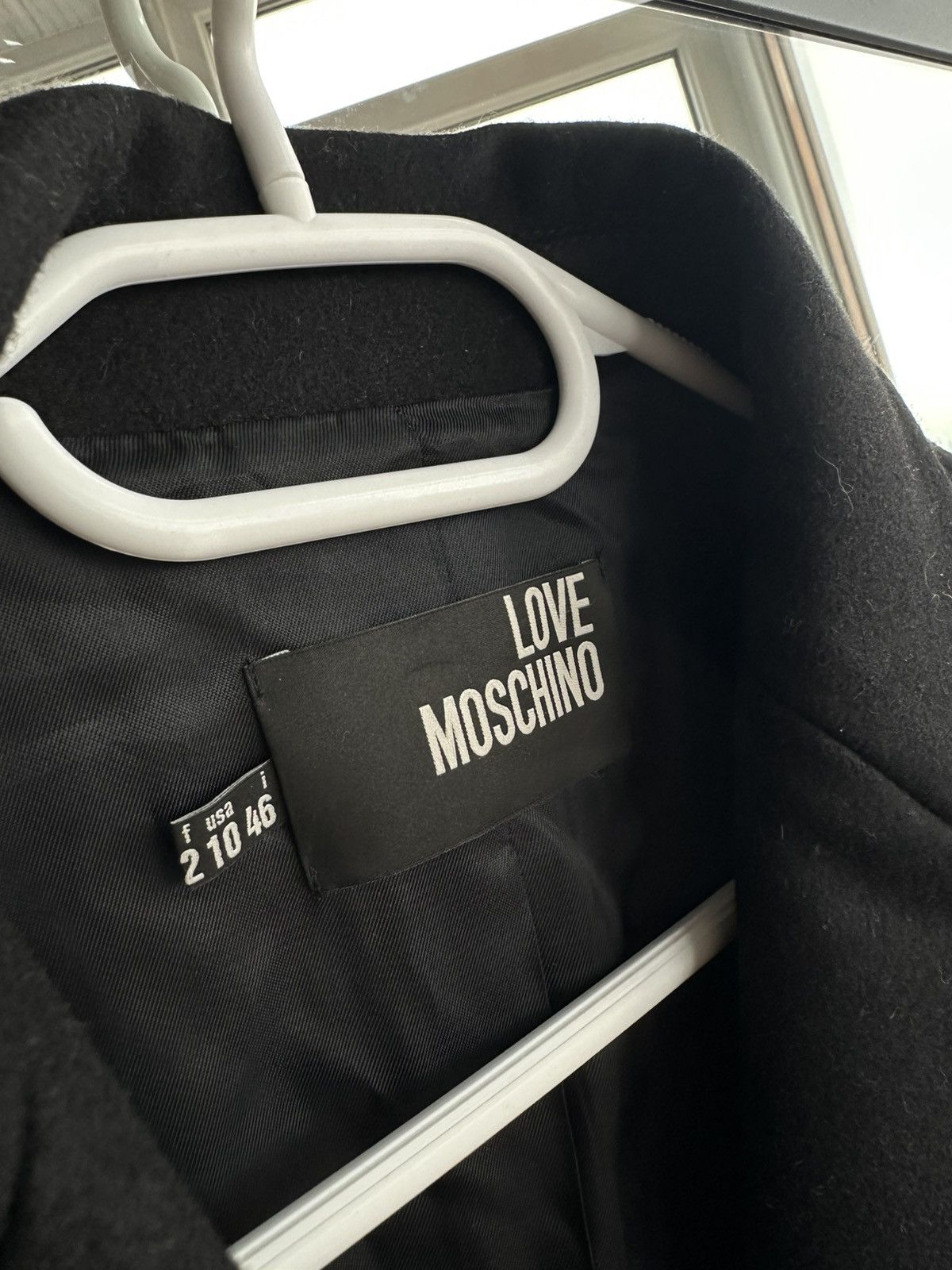 Love Moschino Love Moschino Virgin Wool Coat with Star Metal Buttons Sz L Size L / US 10 / IT 46 - 5 Thumbnail