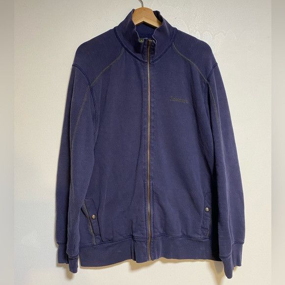 Timberland Timberland Full-Zip Cotton Sweatshirt Jacket - Navy Blue - L Size US L / EU 52-54 / 3 - 2 Thumbnail