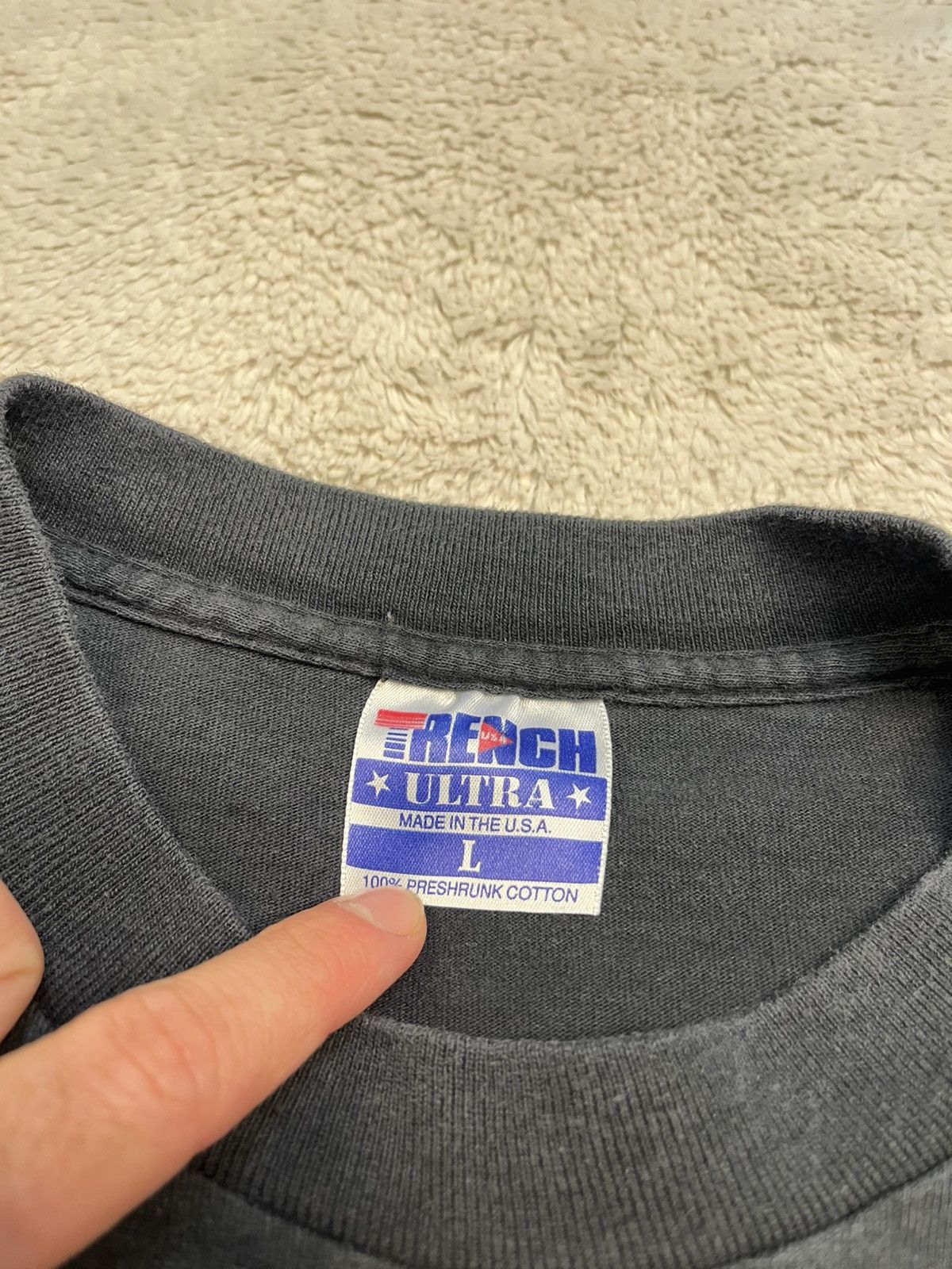 Trench USA Vintage 90s Trench Ultra NFL Oakland Las Vegas Raiders Shirt Size US L / EU 52-54 / 3 - 5 Thumbnail