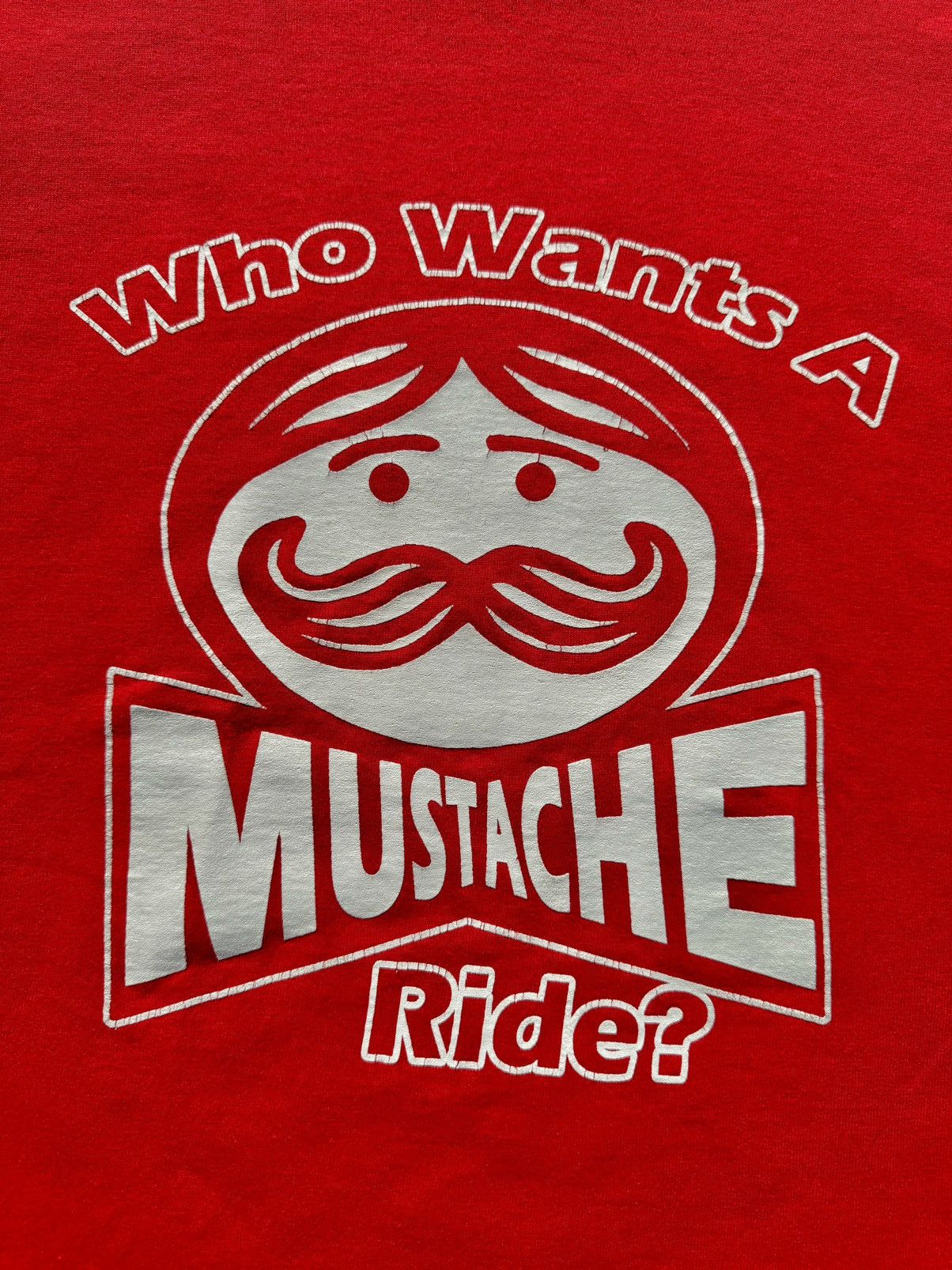 Rap Tees × Vintage Vintage 90’s Pringles Mustache Ride Funny Humor T-Shirt Size US M / EU 48-50 / 2 - 4 Thumbnail
