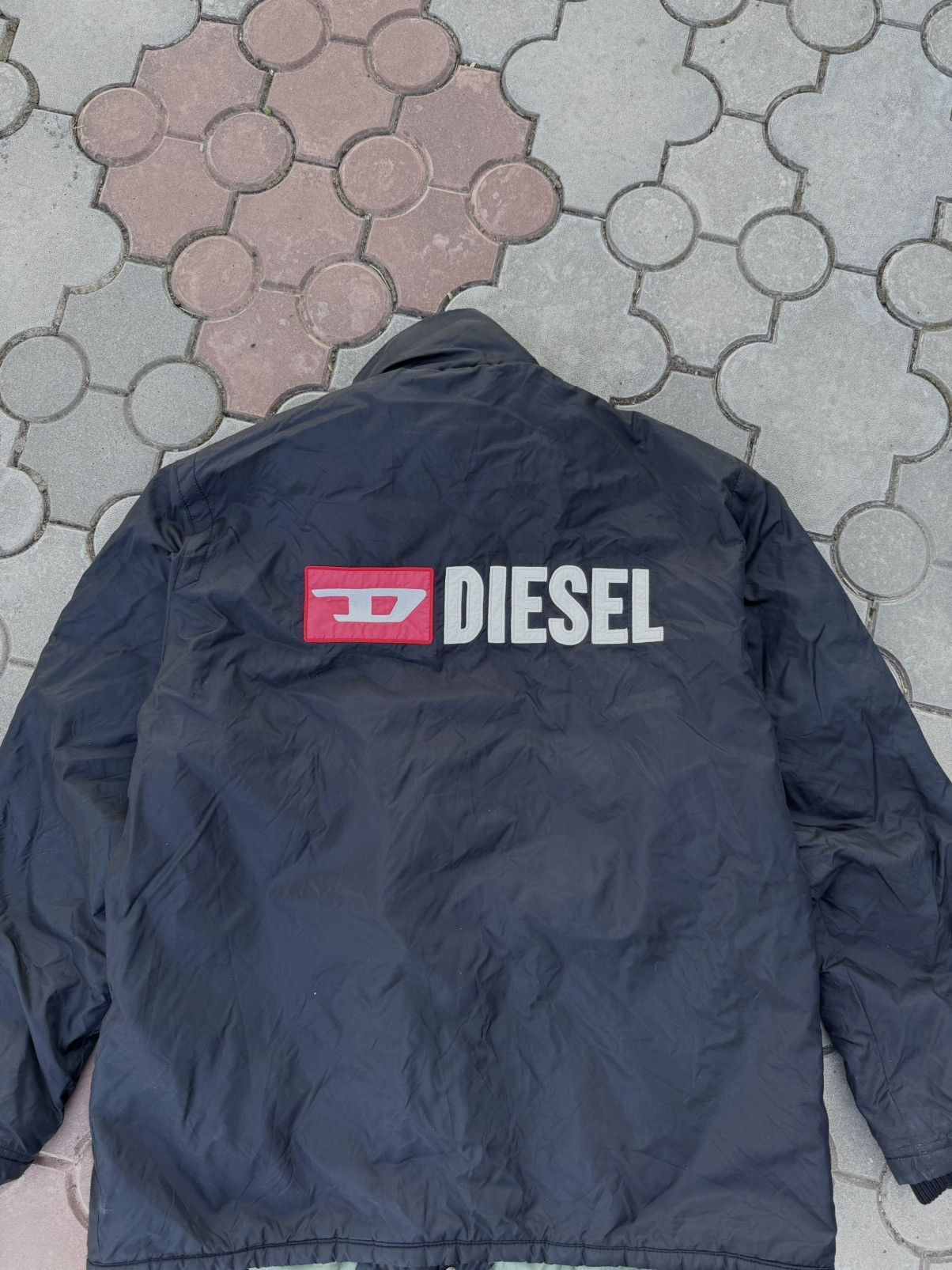 Diesel Vintage Diesel Spell Out Big Logo Jacket Y2K Opium Size US L / EU 52-54 / 3 - 2 Thumbnail