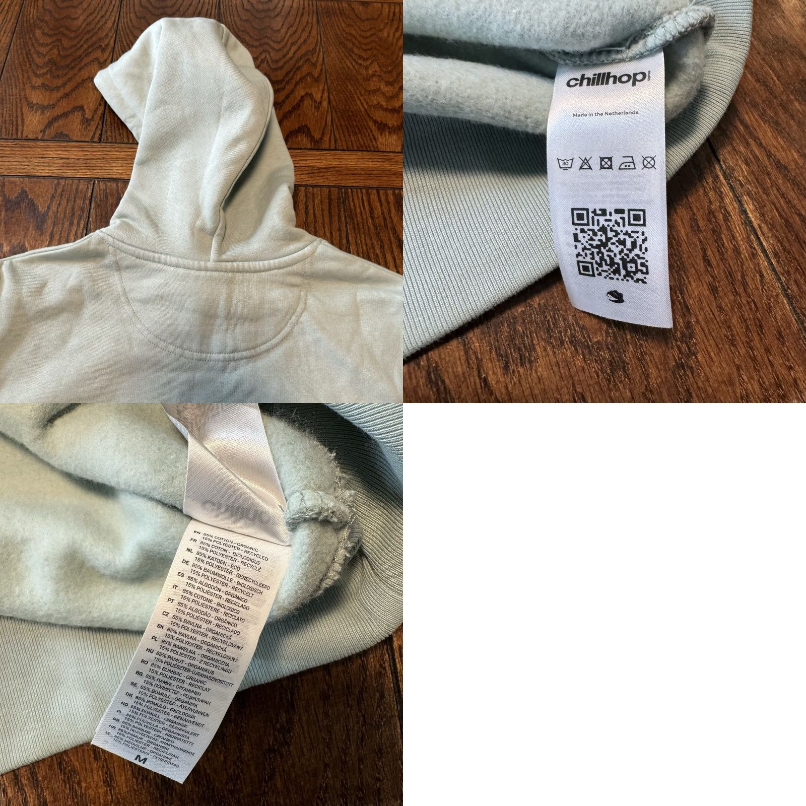 Logo 7 Chillpop Music Hoodie Men Green Size M Pullover Hooded Logo Sweatshirt Knit Cotton Polyester Chest Pocket Regular Fit 26.5 21 Pit to Pit New Size US M / EU 48-50 / 2 - 8 Thumbnail