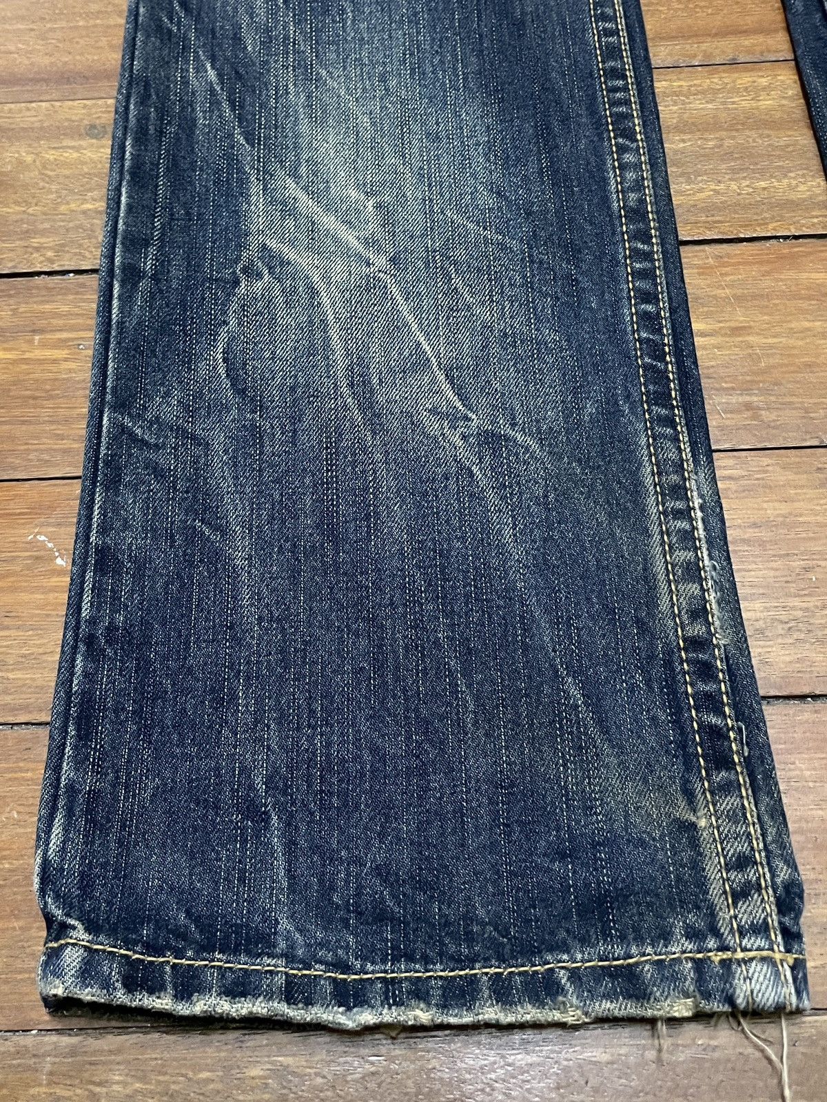 14th Addiction Very Rare Design Vintage Brand Xfrm Flash Flared Jeans 1990s Size US 30 / EU 46 - 5 Thumbnail