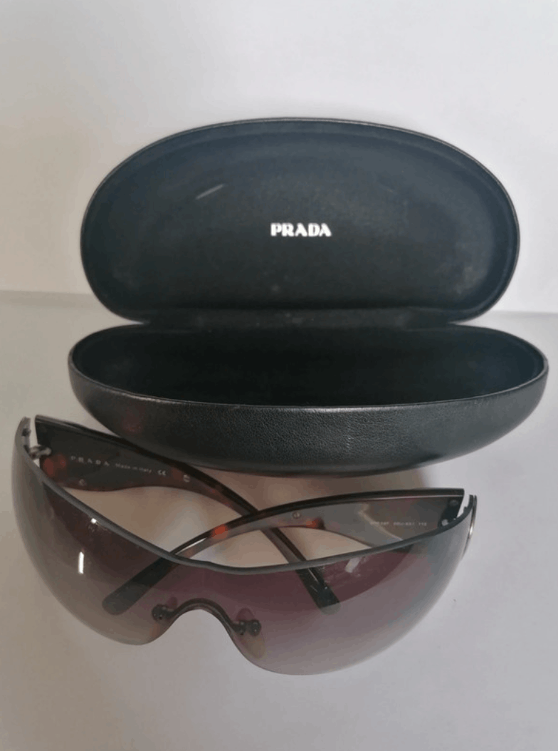 Prada × Vintage PRADA Sunglasses Flame 2004 Star Sport Metal Shield Wrap Size ONE SIZE - 2 Thumbnail
