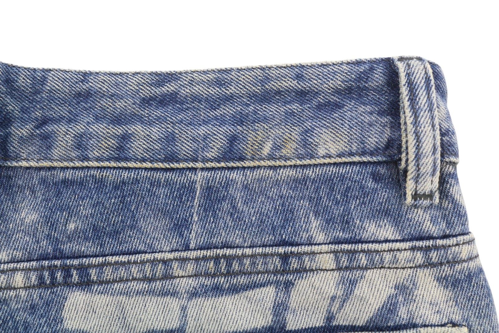 Diesel \1955-FS3 007B8 W30/L32 Blue Washed Pattern 85417 Size US 30 / EU 46 - 15 Thumbnail
