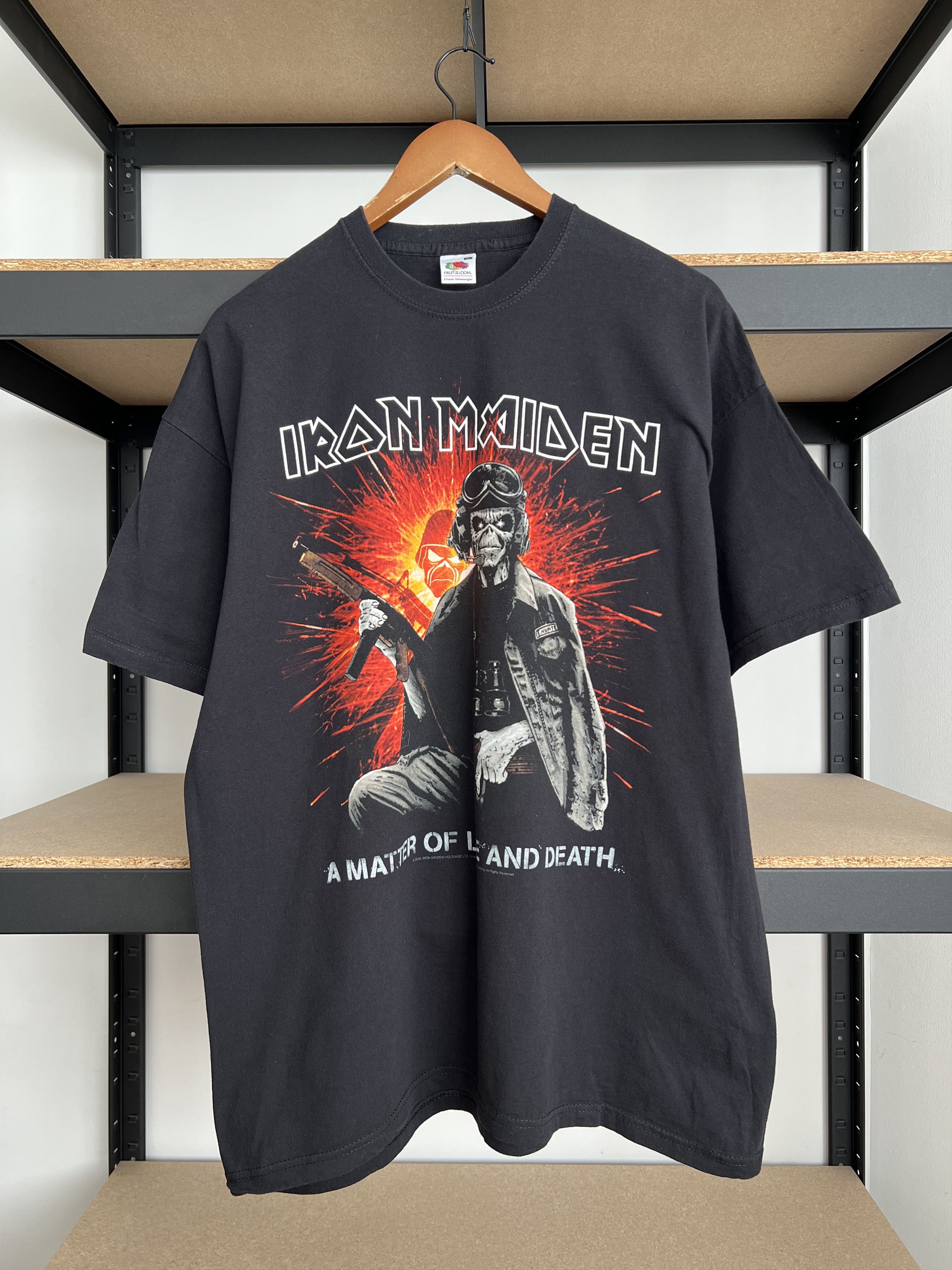 Band Tees Vintage 2006 Iron Maiden A Matter Of Life And Death T-shirt Size US XL / EU 56 / 4 - 1 Thumbnail