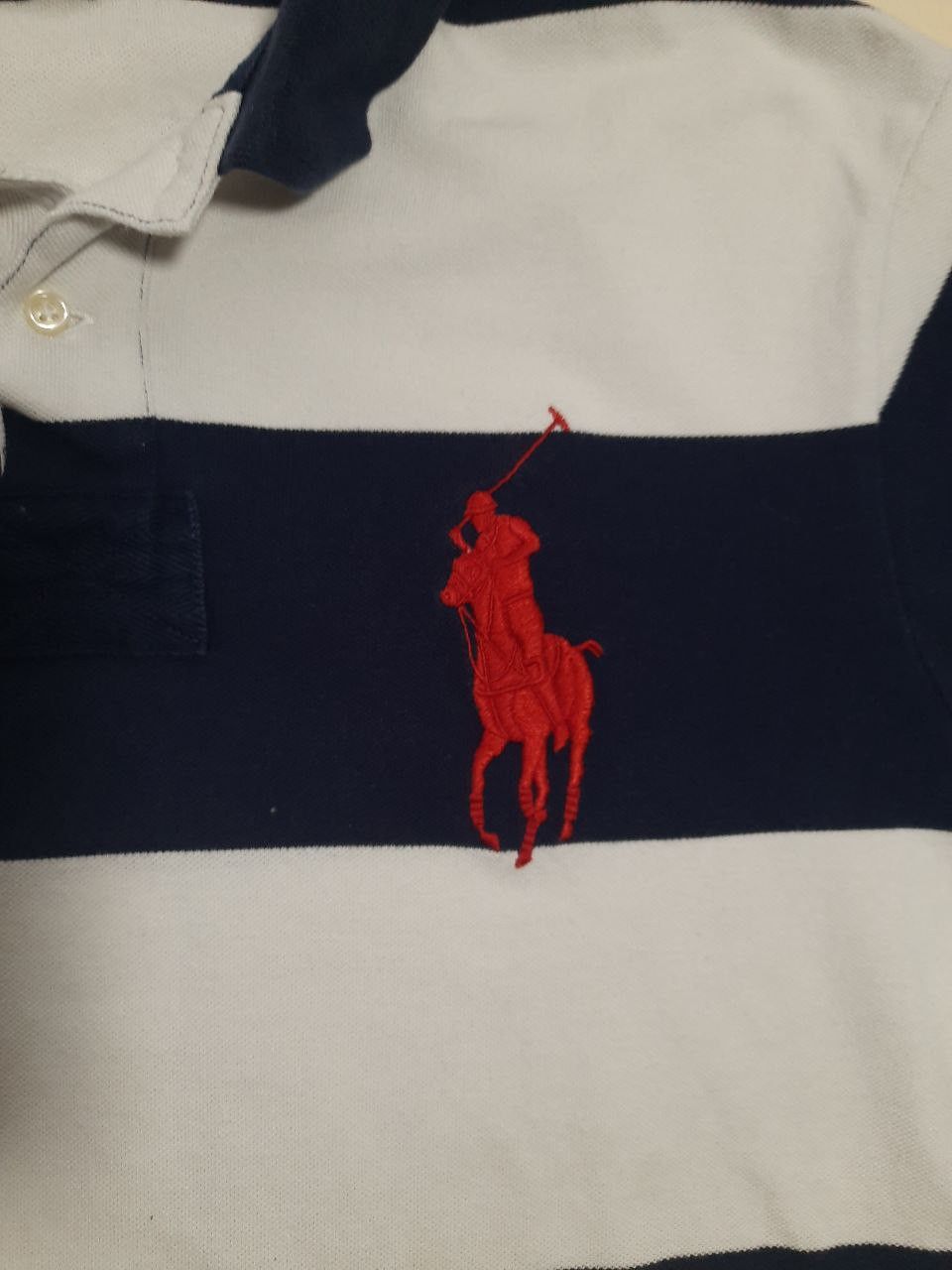 Polo Ralph Lauren × Ralph Lauren Polo Ralph Lauren Striped Polo Shirt Size US XL / EU 56 / 4 - 8 Thumbnail