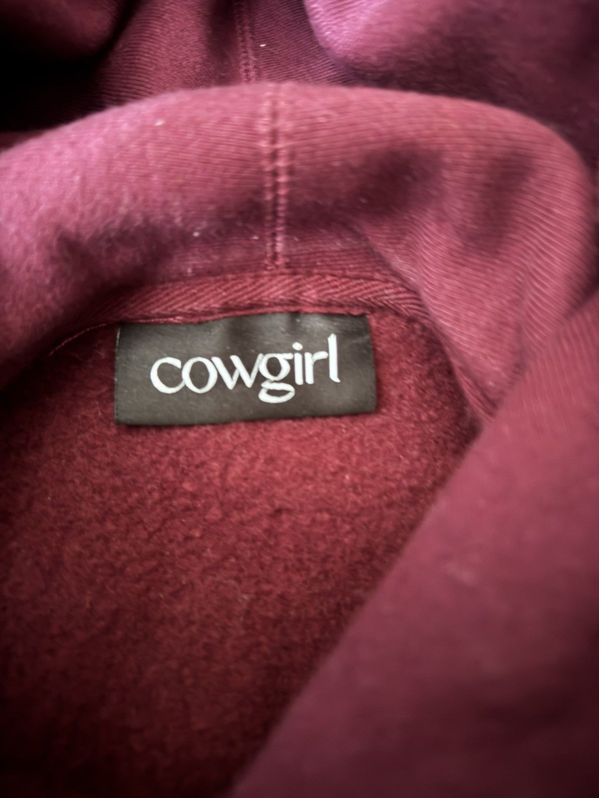 Other Cowgirl Brand Burgundy Hoodie Large Size L / US 10 / IT 46 - 6 Thumbnail
