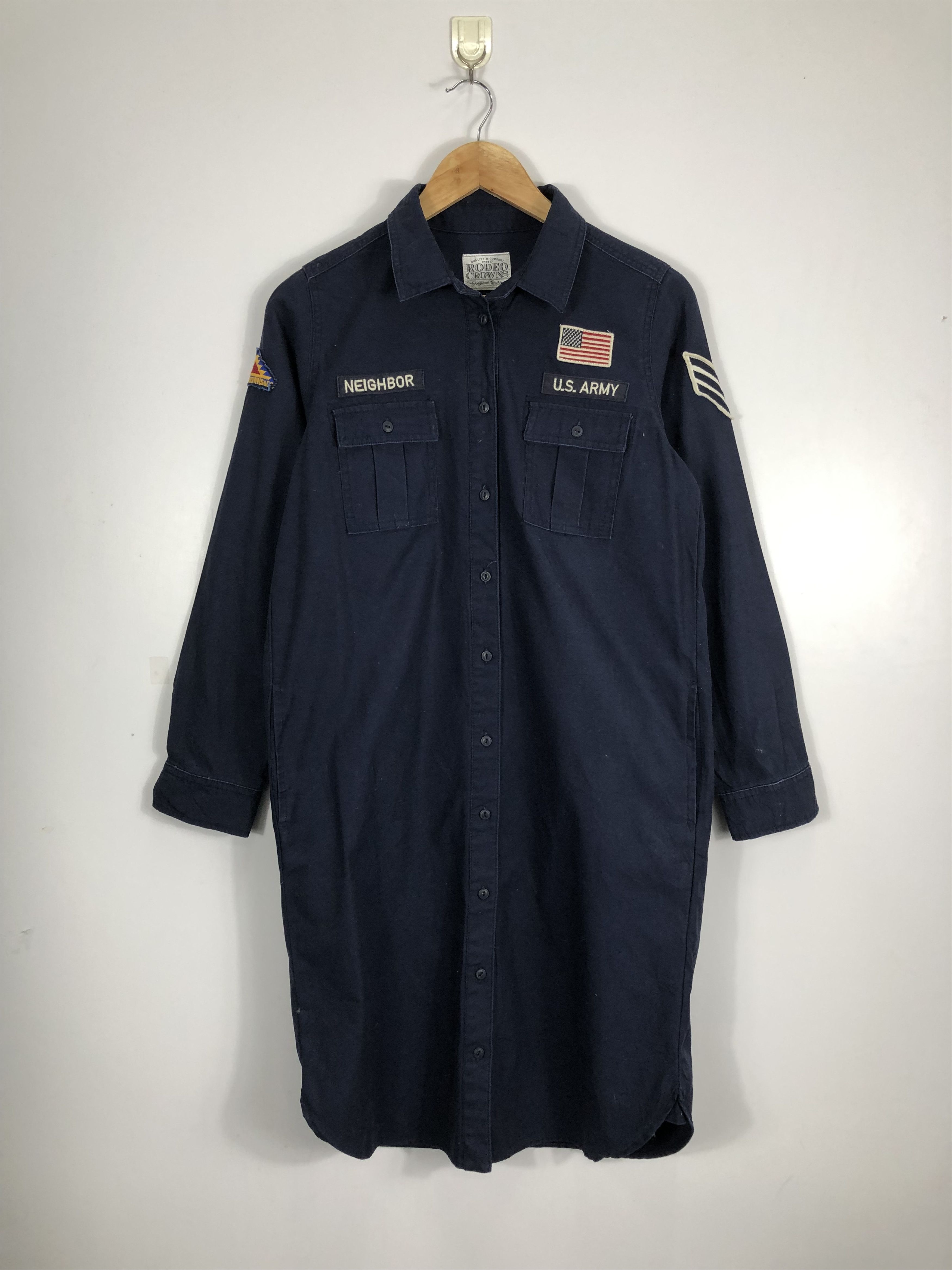 Vintage Vintage Us Army Blue Denim Jacket J0661 Size US M / EU 48-50 / 2 - 1 Thumbnail