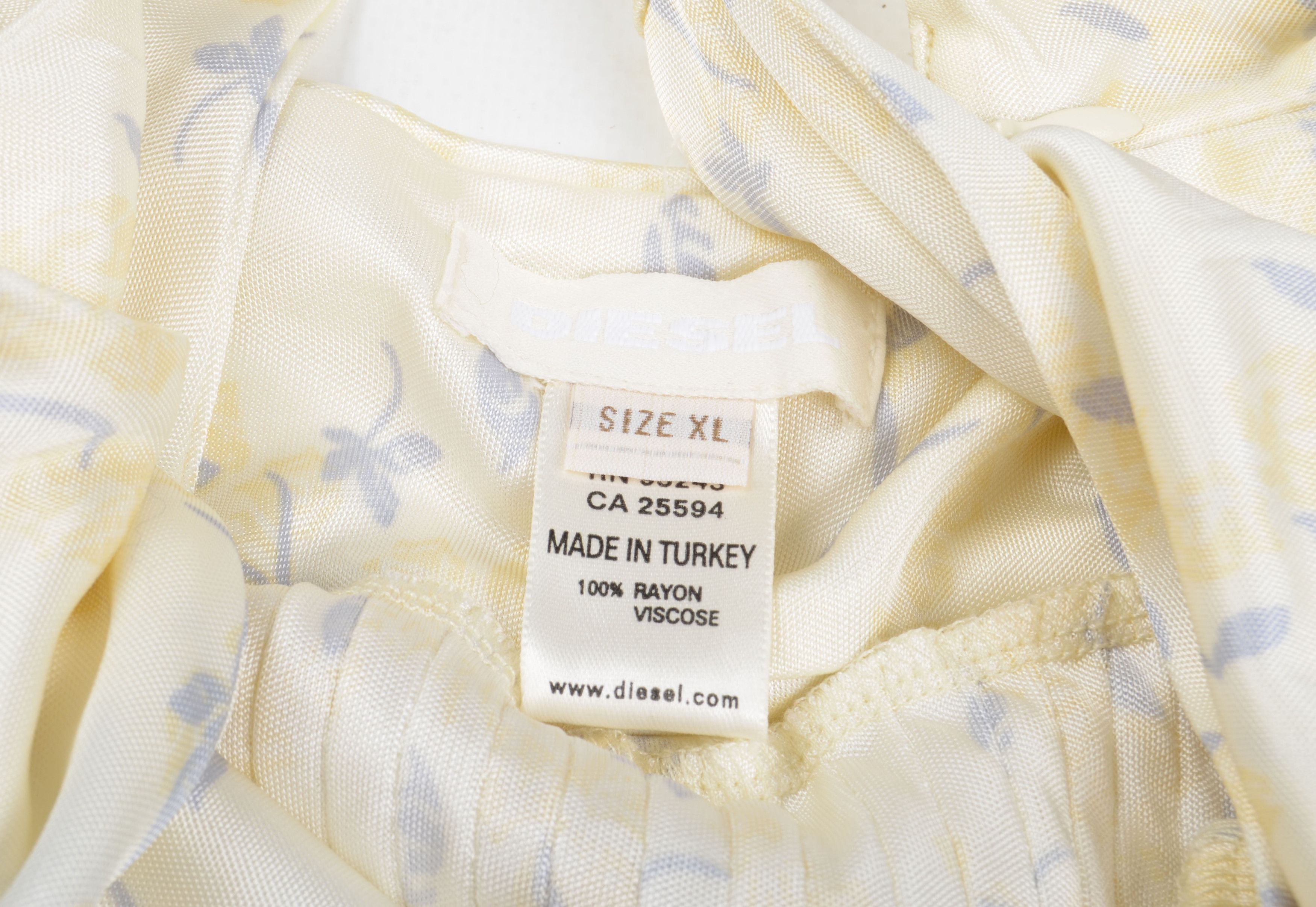 Diesel Diesel Y2K 2000's Cream Cottagecore Coquette Mini Dress Size XL / US 12-14 / IT 48-50 - 8 Thumbnail