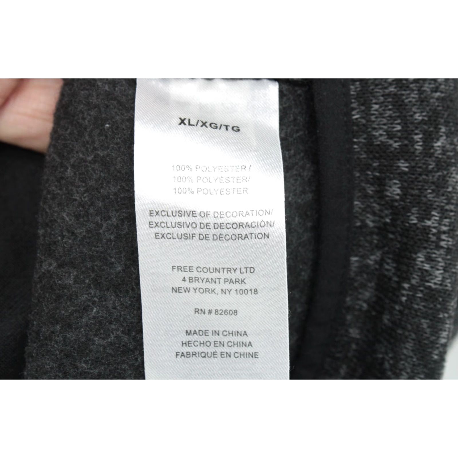 Free Country Free Country Vest Full Zip Zipper X-Large Soft Shell Black Fleece Inside Mens Size US XL / EU 56 / 4 - 5 Thumbnail