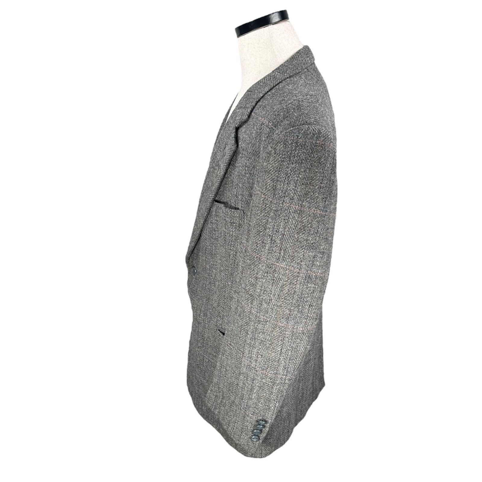 Other Oakton Sport Coat Men’s 46R Gray Wool Lapel Blazer Jacket Size 46R - 4 Thumbnail
