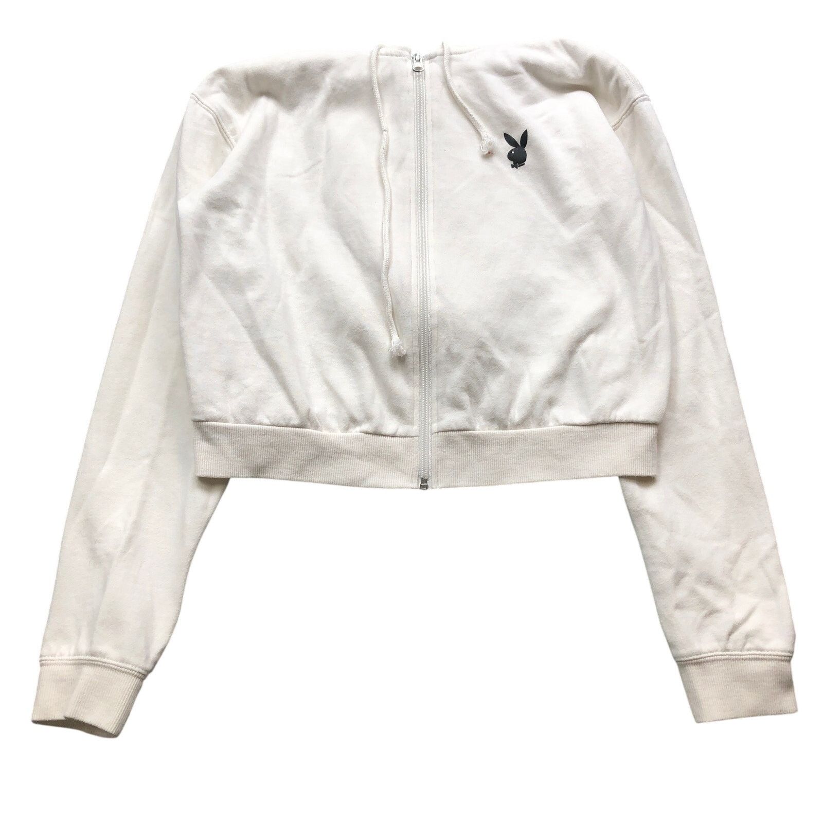 Playboy Playboy by PacSun Cropped Jacket Women's Medium Full Zip Size M / US 6-8 / IT 42-44 - 1 Thumbnail