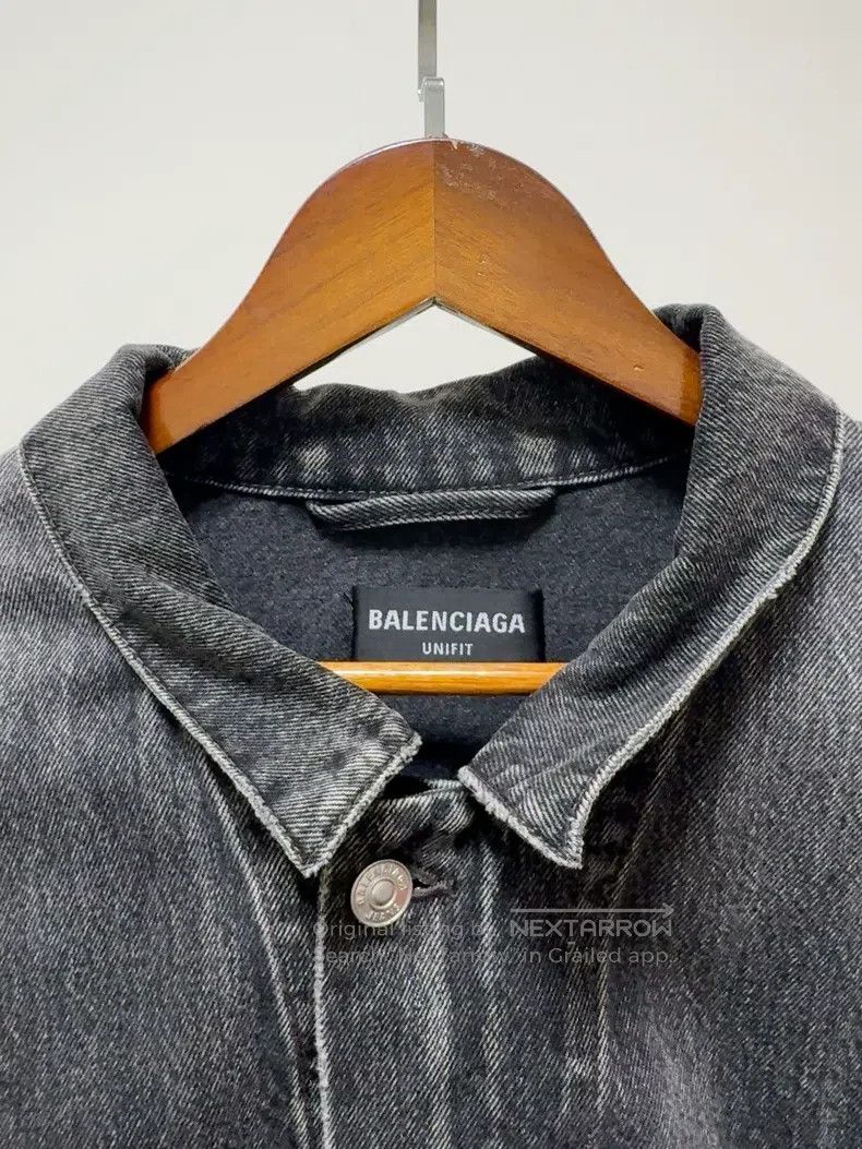Balenciaga Balenciaga Black Denim Jacket Size US XS / EU 42 / 0 - 7 Thumbnail