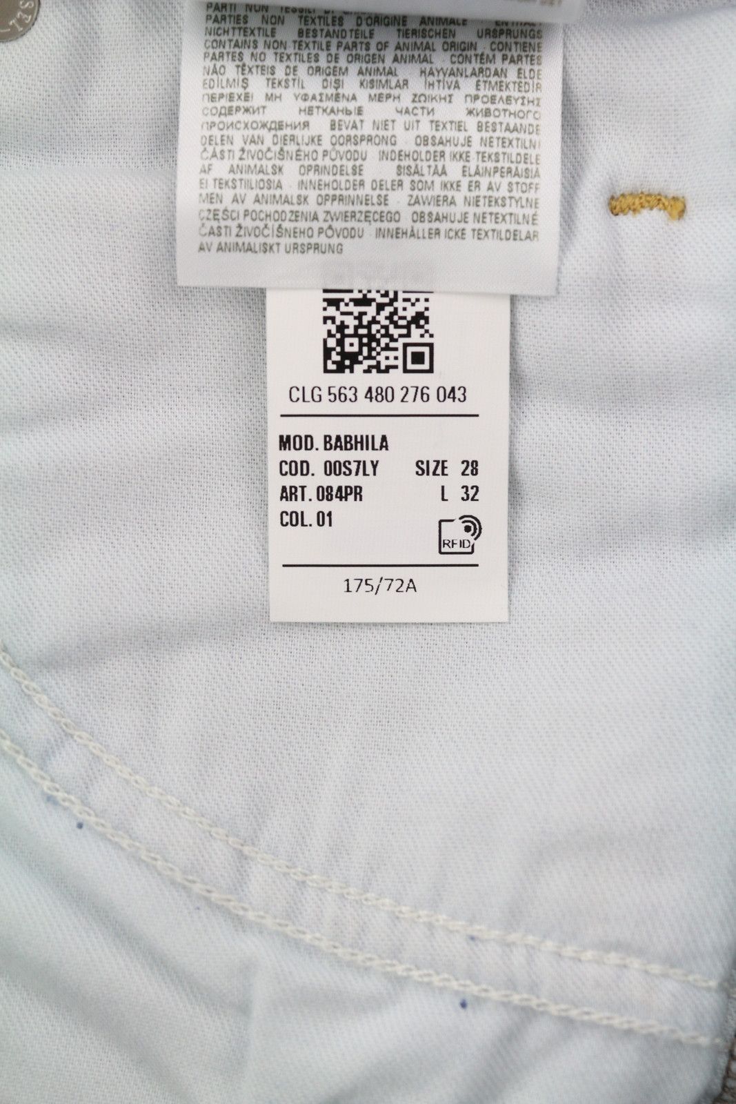 Diesel BABHILA 084PR W28/L32 Slim Regular Waist Denim Jeans 40682 Size 28" / US 6 / IT 42 - 10 Thumbnail