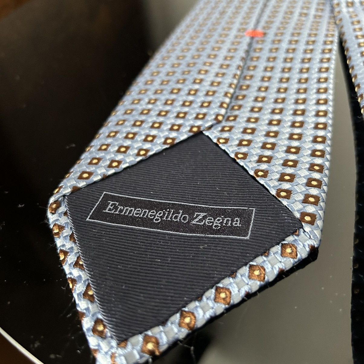 Designer × Ermenegildo Zegna Ermenegildo Zegna tie silk baby blue Size ONE SIZE - 2 Thumbnail