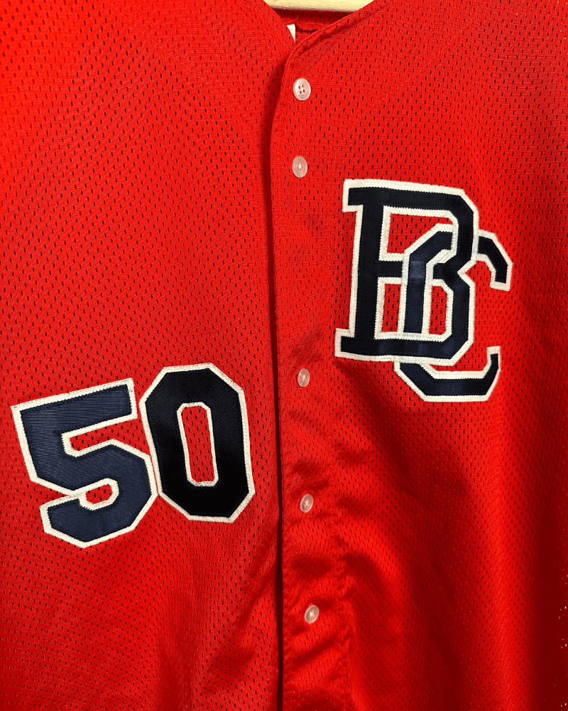 Vintage Vintage BC British Columbia #50 Red Baseball Jersey Size XL Size US XL / EU 56 / 4 - 4 Thumbnail