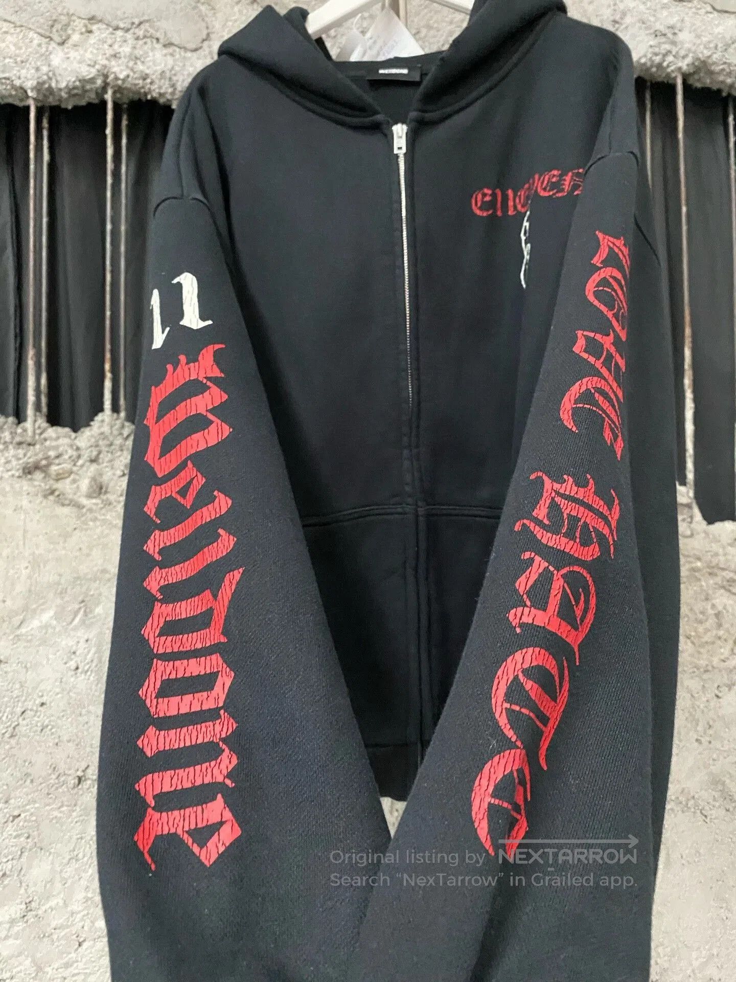 WE11DONE we11 done zip-up jacket in black. Size US S / EU 44-46 / 1 - 5 Thumbnail