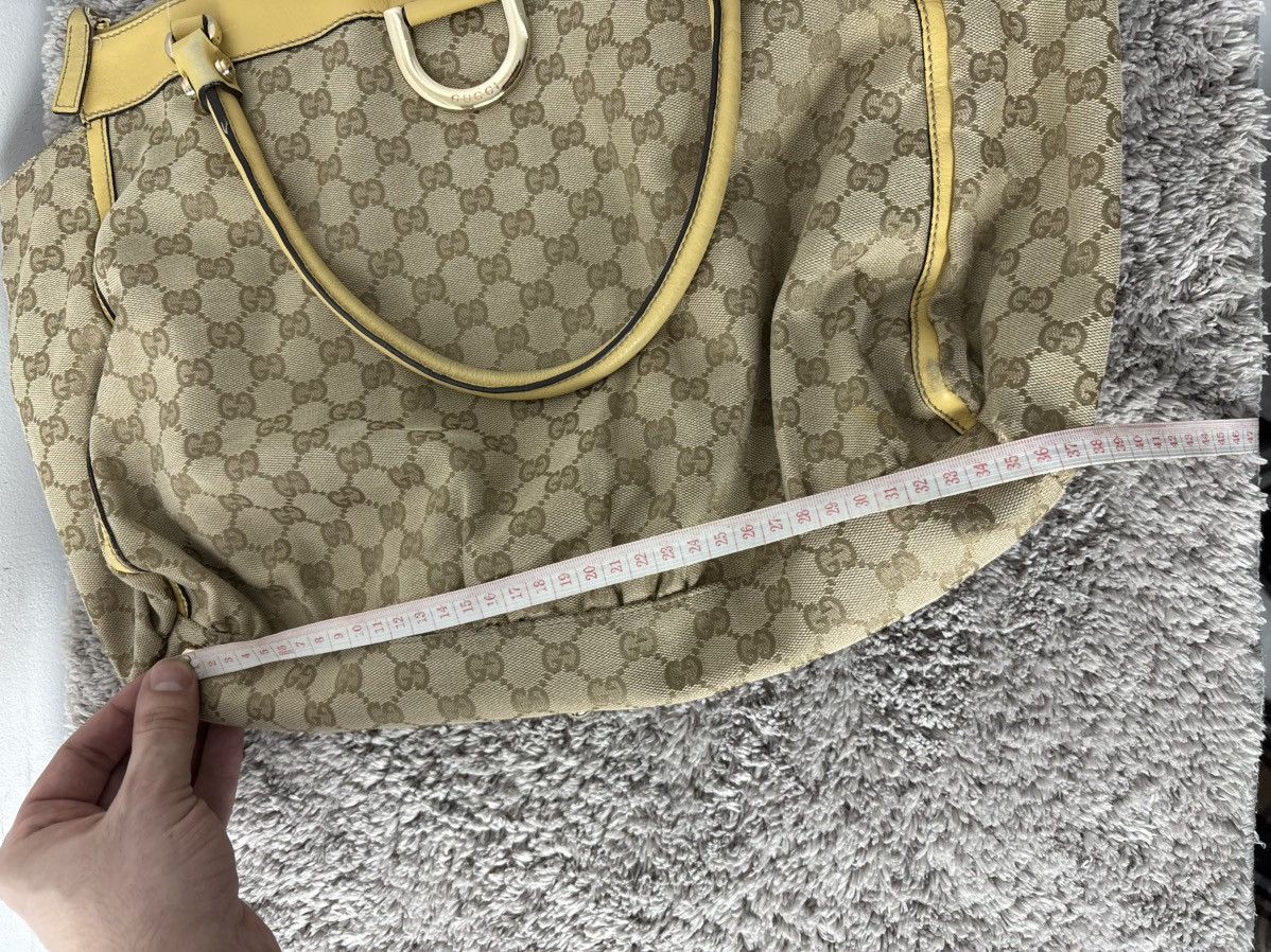 Gucci GUCCI GG Canvas Tote Bag Beige Gold Auth th540 Golden boston Size ONE SIZE - 24 Thumbnail