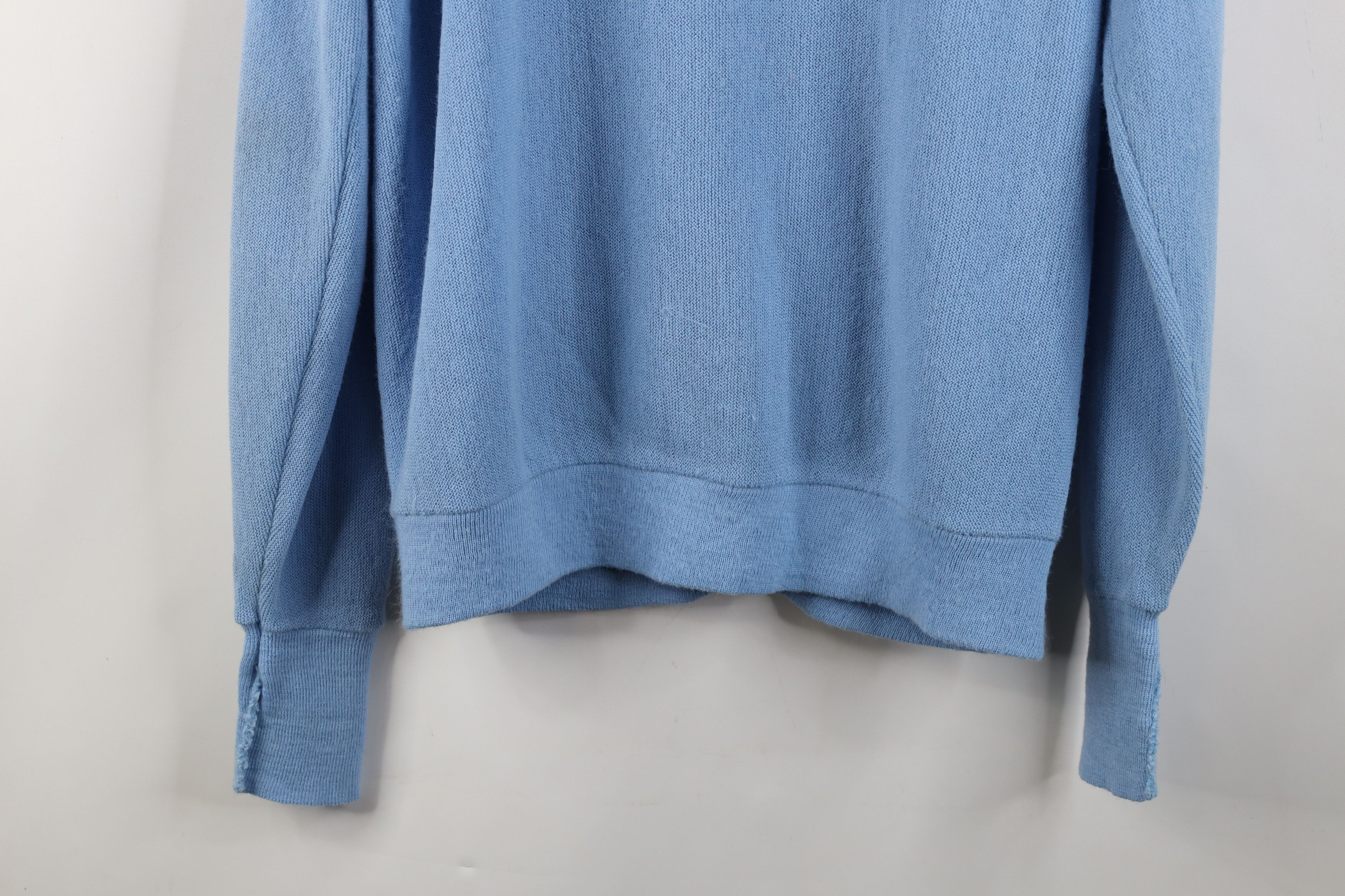 Vintage Vintage 70s Streetwear Equestrian Cardigan Sweater Blue USA Size US L / EU 52-54 / 3 - 13 Thumbnail
