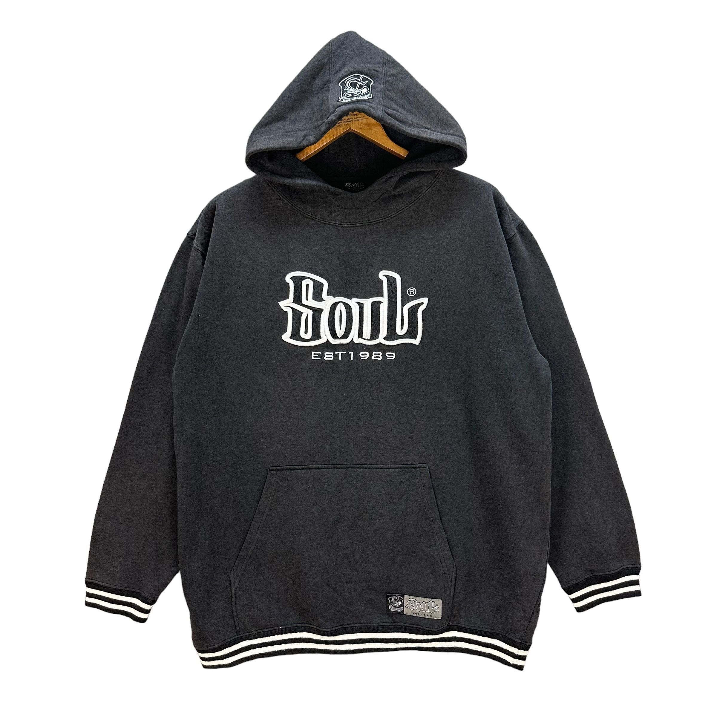 Japanese Brand SOUL LOS ANGELES BIG LOGO PULLOVER HOODIES #9059-53 Size US XL / EU 56 / 4 - 1 Thumbnail