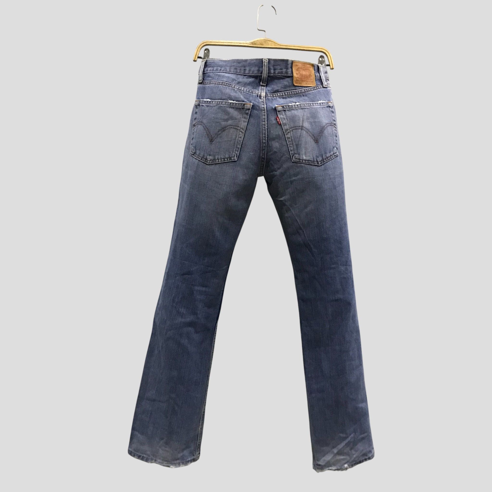 Levi's Vintage 90s Levi Strauss 557 Jeans Distressed Light Wash Size US 30 / EU 46 - 2 Thumbnail
