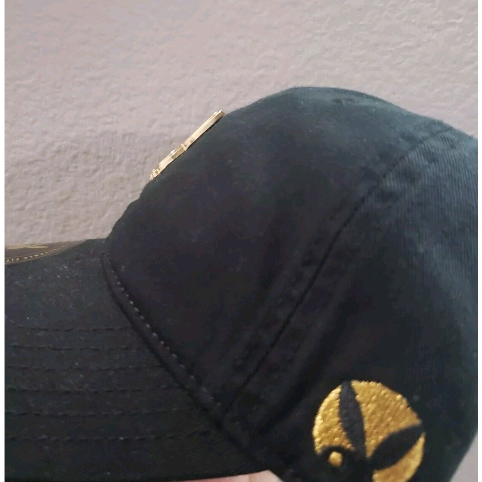 Lids Playboy Hat Cap Dad Hat Strapback Gold Logo Black Bunny Lids Size ONE SIZE - 4 Thumbnail