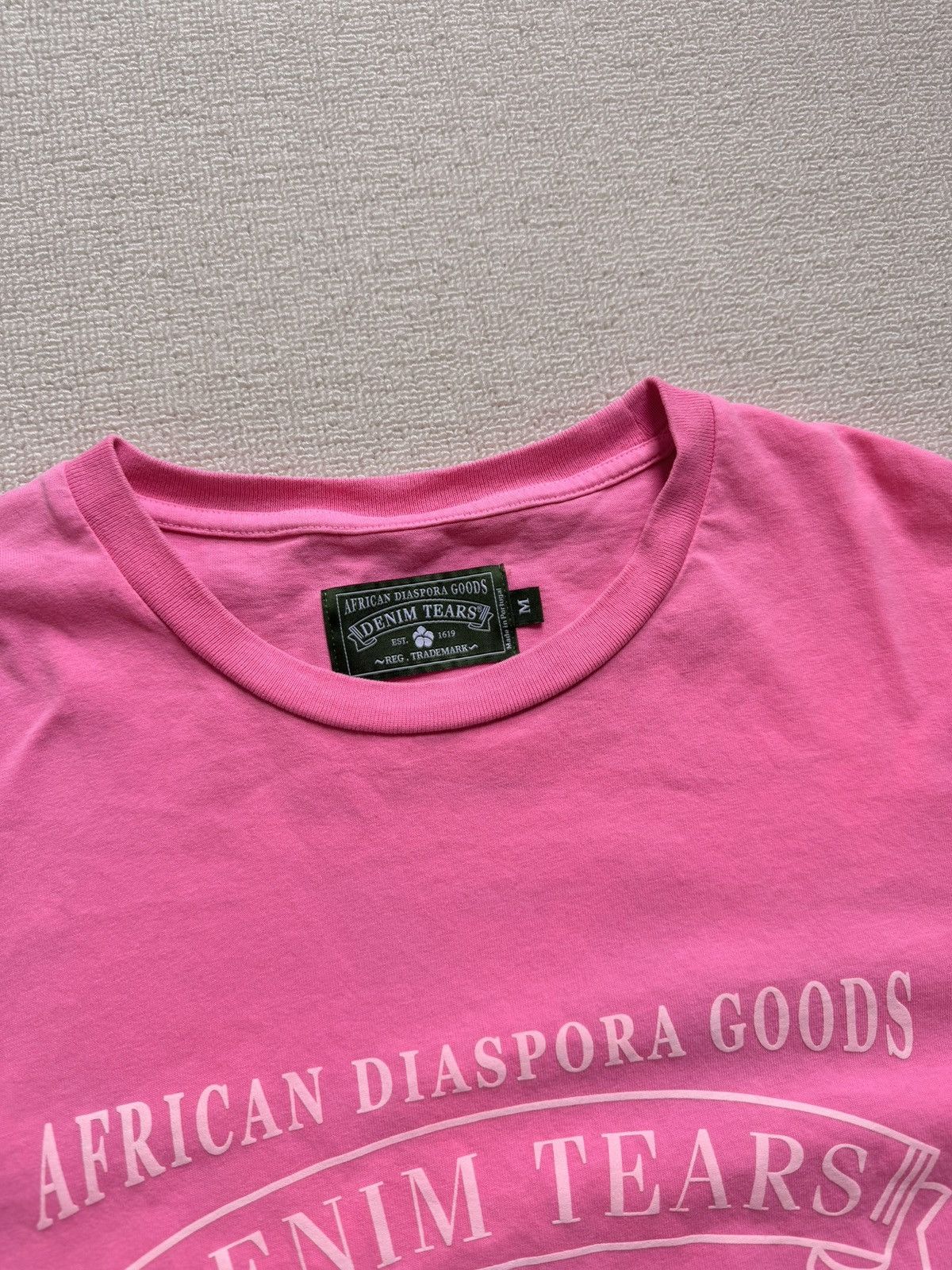 DENIM TEARS Denim Tears ADG SS Tee Pink Size US M / EU 48-50 / 2 - 2 Thumbnail
